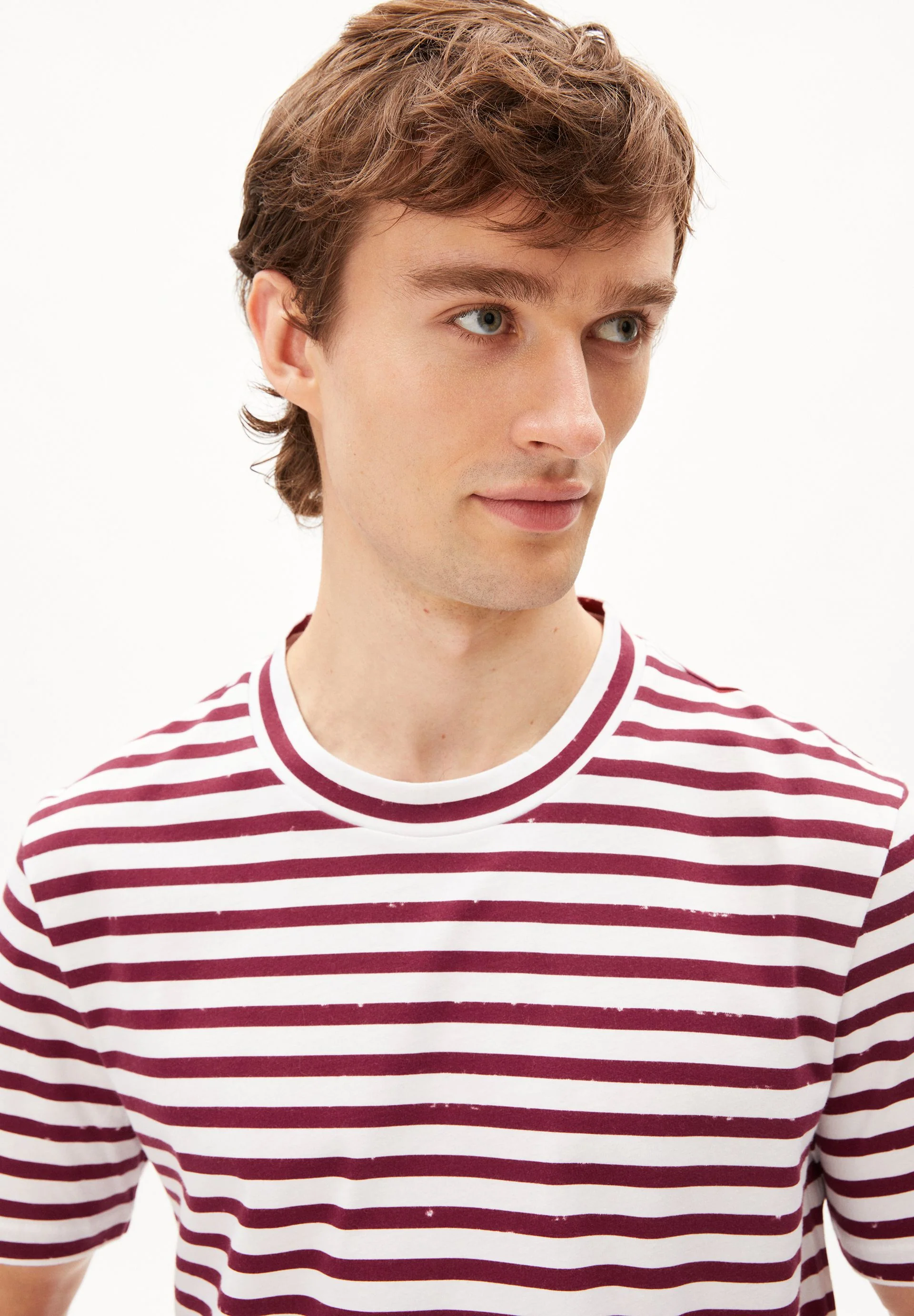 MALMAA STRIPES | white-dark crimson - Image 3