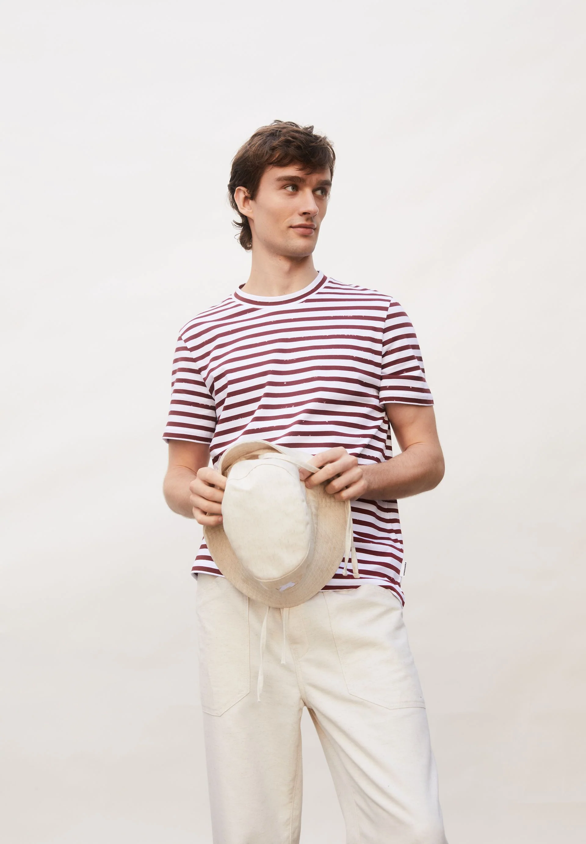 MALMAA STRIPES | white-dark crimson - Image 4