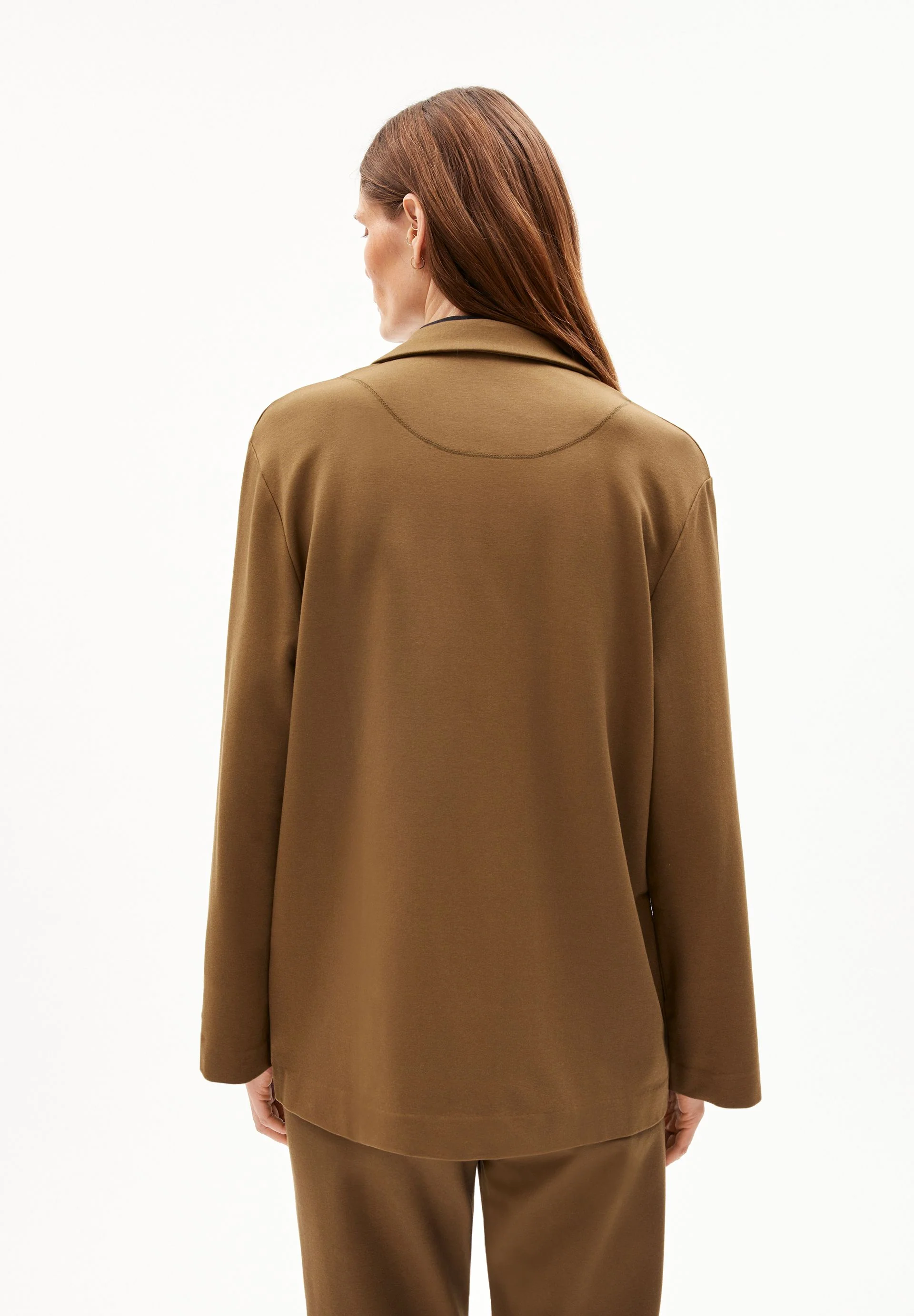 MARIAA FERNANDAA JERSEY BLAZER | dried moss - Image 2