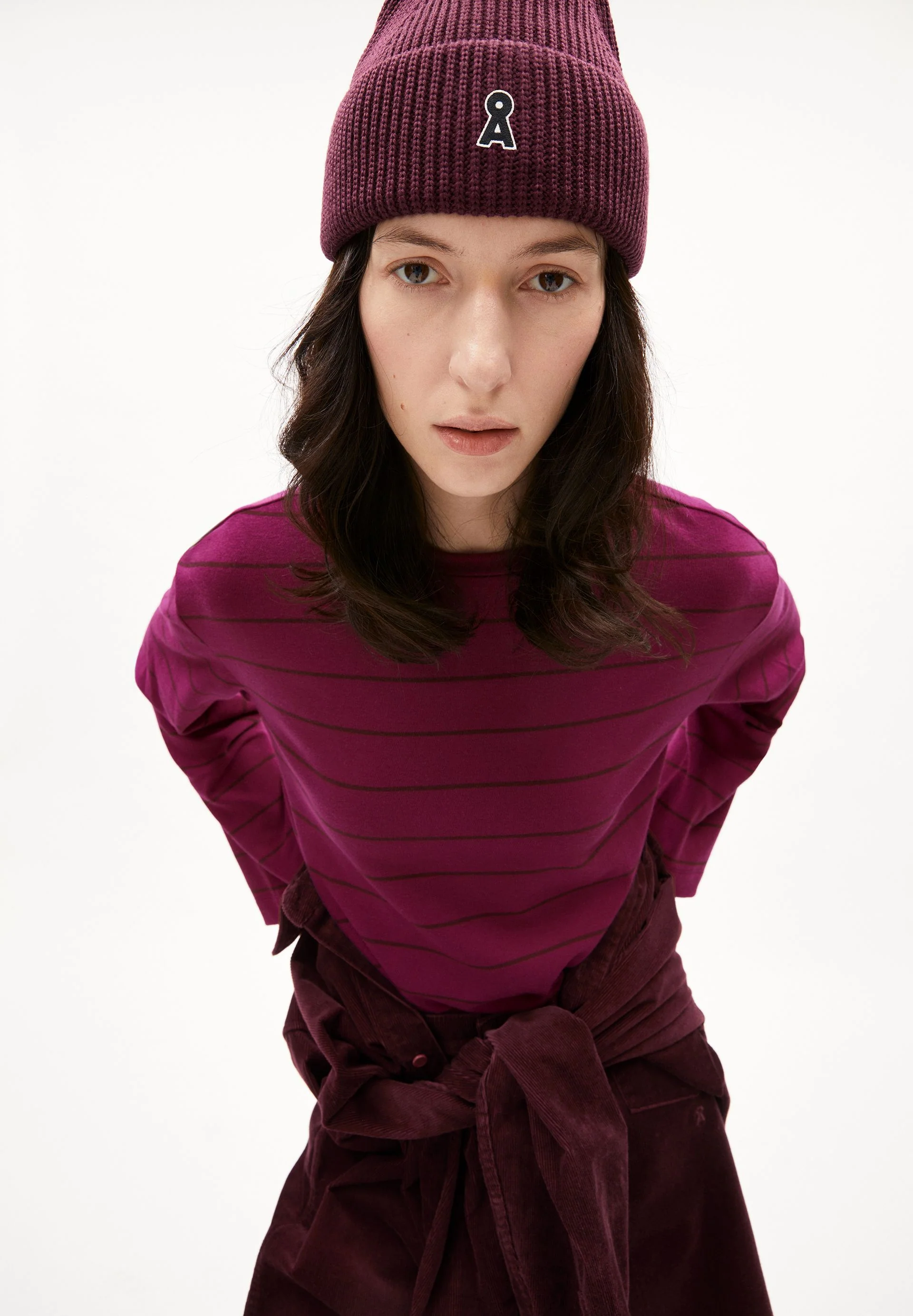 MARYNAA GESTREIFTES LANGARMSHIRT | cherry juice-cranberry juice - Image 3