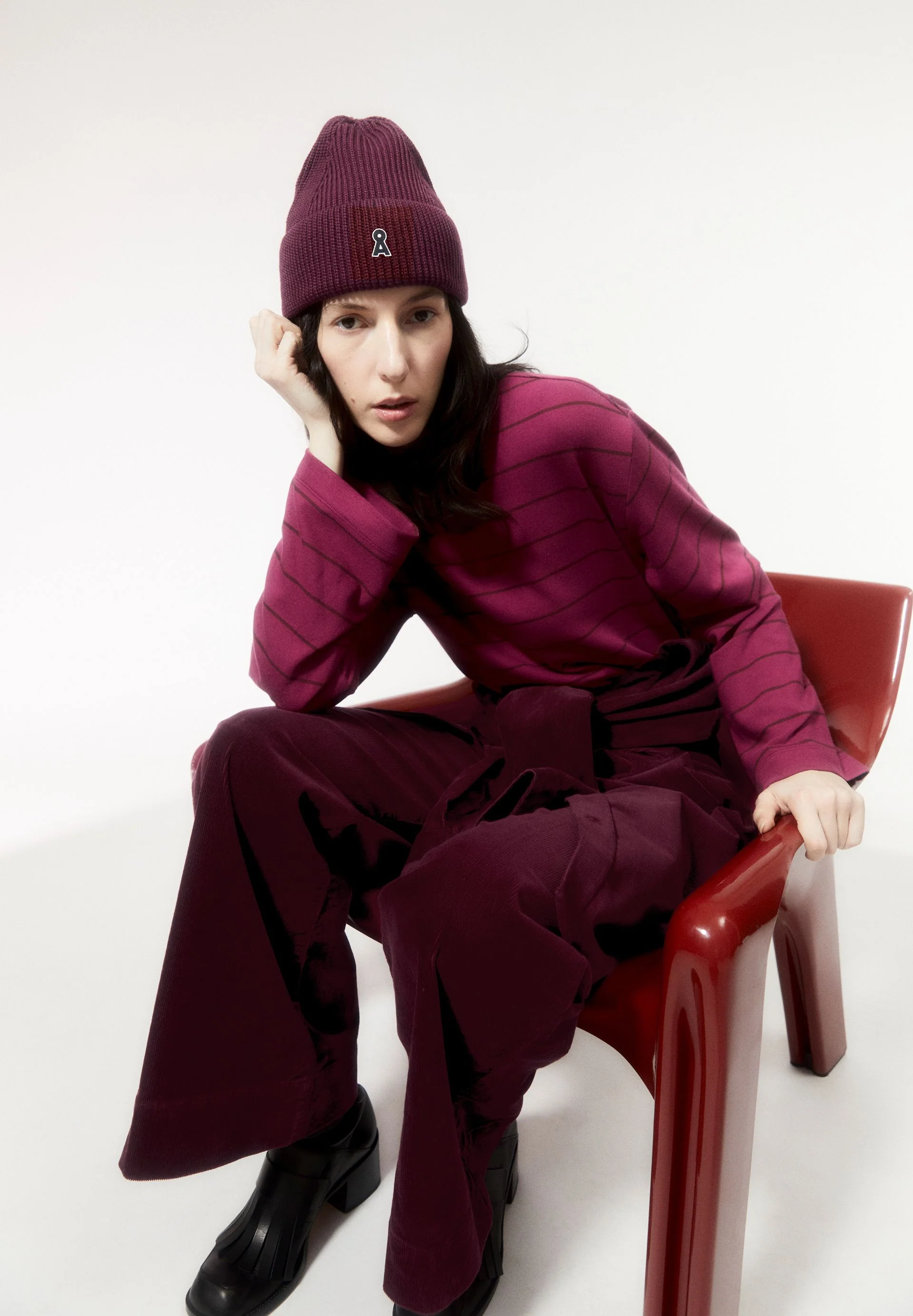 MARYNAA GESTREIFTES LANGARMSHIRT | cherry juice-cranberry juice - Image 4