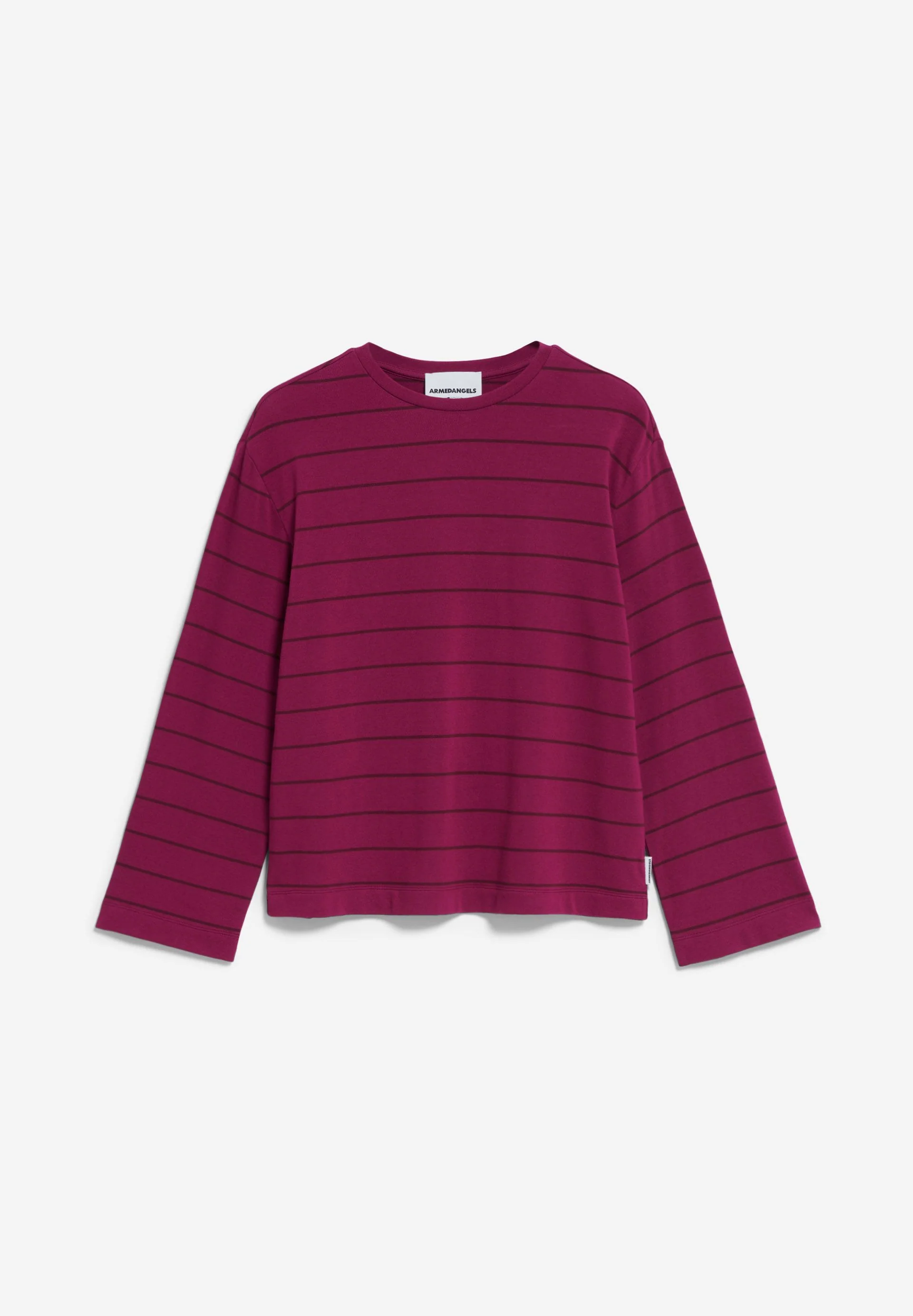 MARYNAA GESTREIFTES LANGARMSHIRT | cherry juice-cranberry juice - Image 6