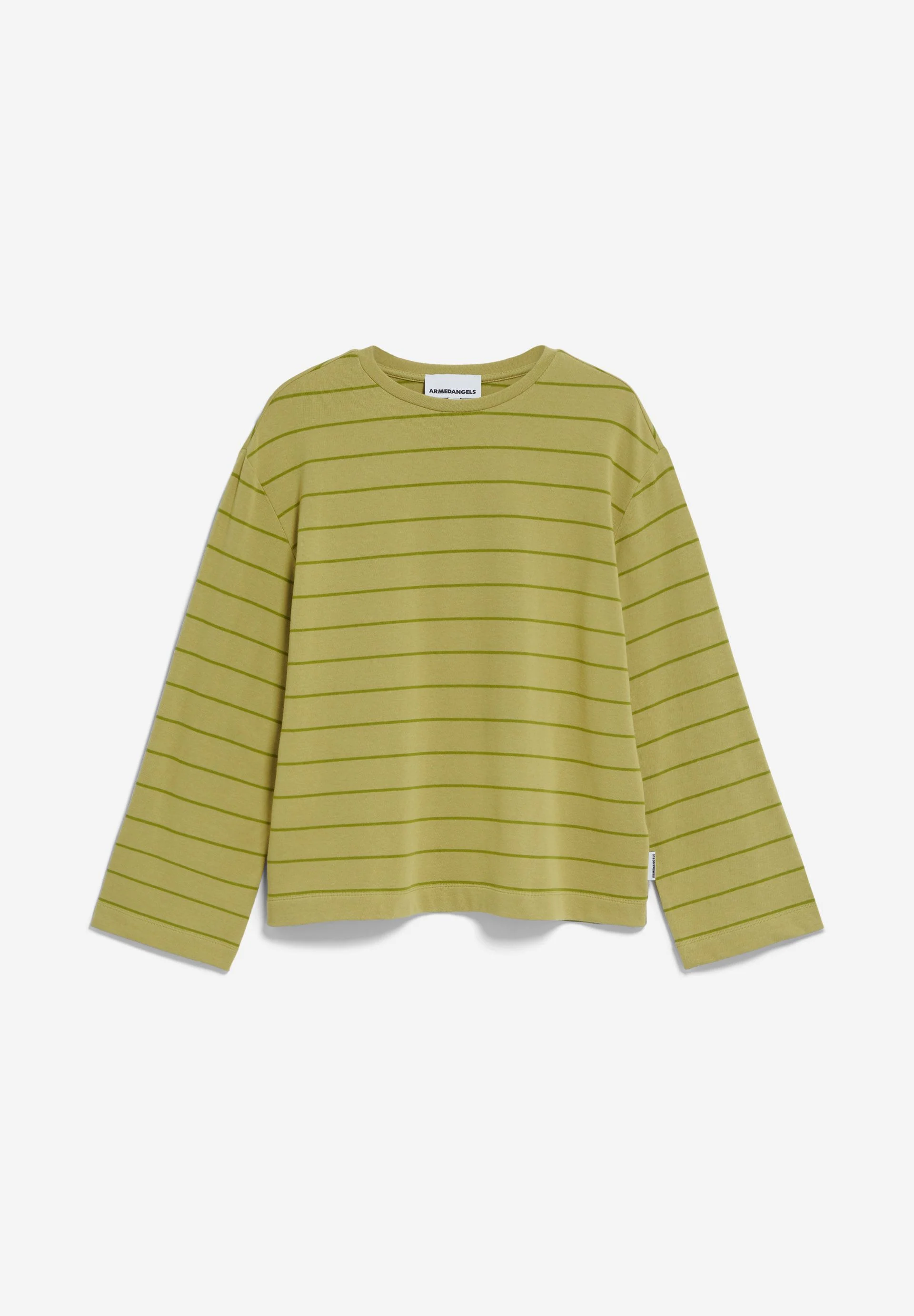 MARYNAA GESTREIFTES LANGARMSHIRT | new moss-dark moss - Image 6