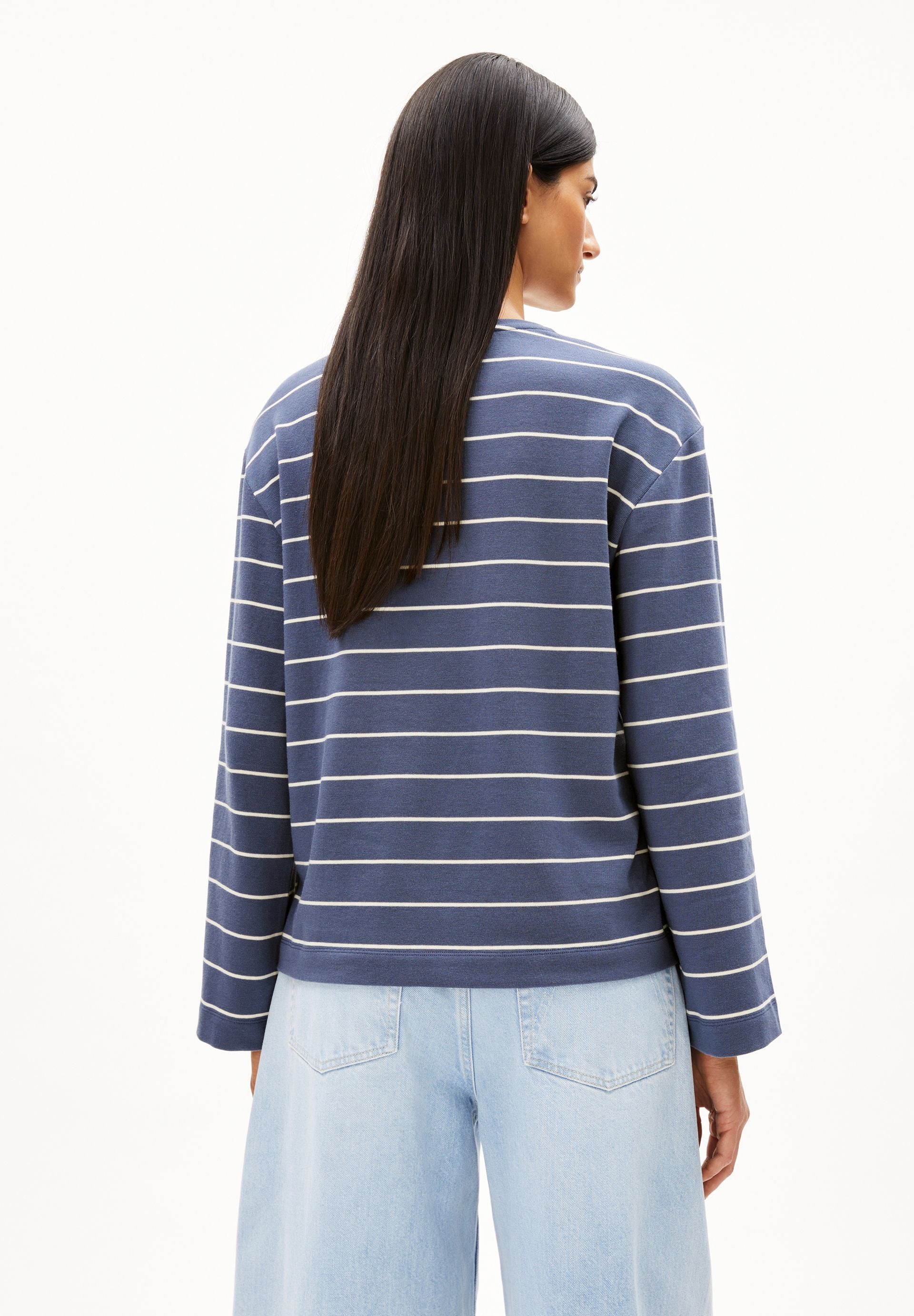 MARYNAA GESTREIFTES LANGARMSHIRT | nightshadow-oatmilk - Image 2