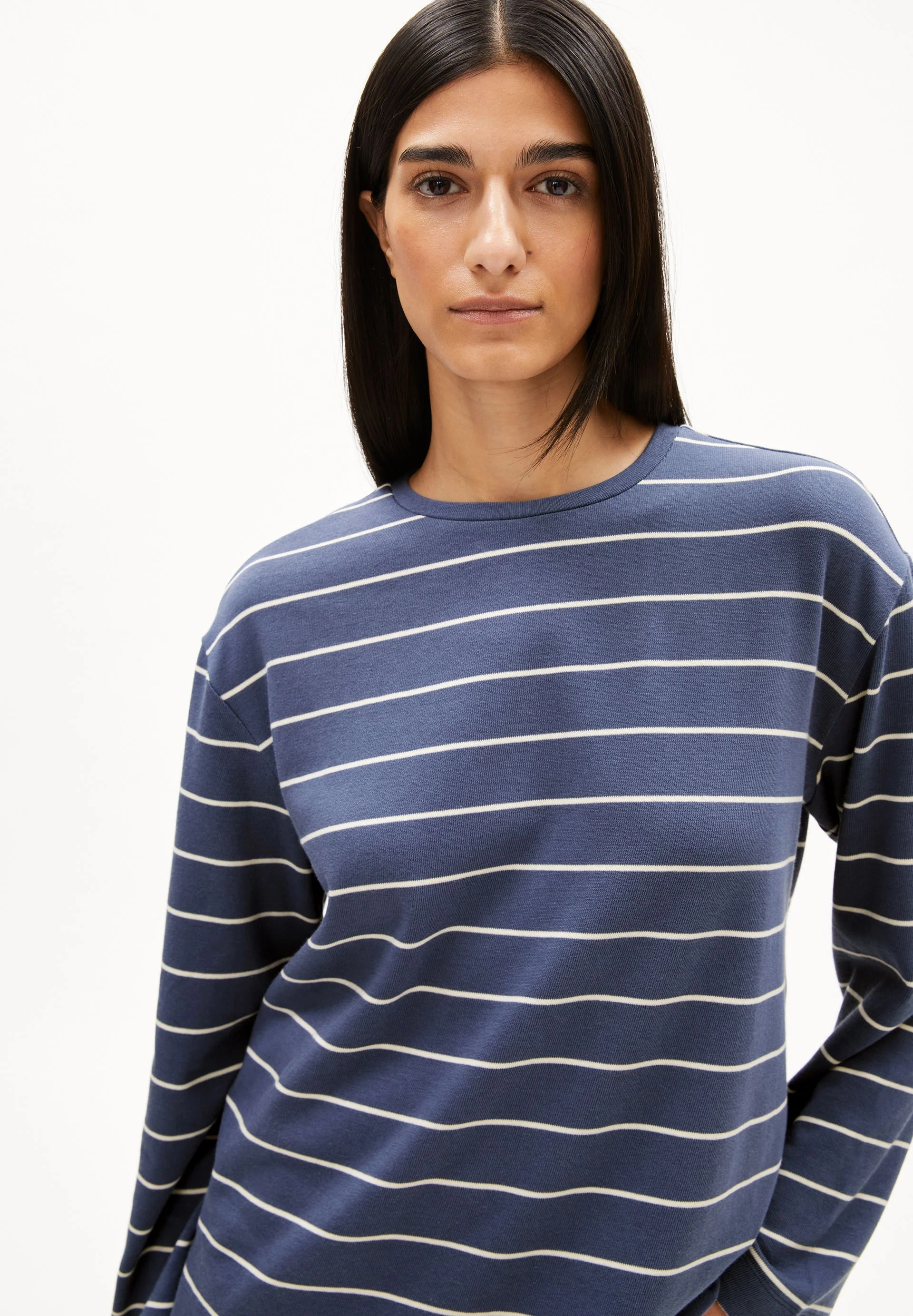 MARYNAA GESTREIFTES LANGARMSHIRT | nightshadow-oatmilk - Image 3