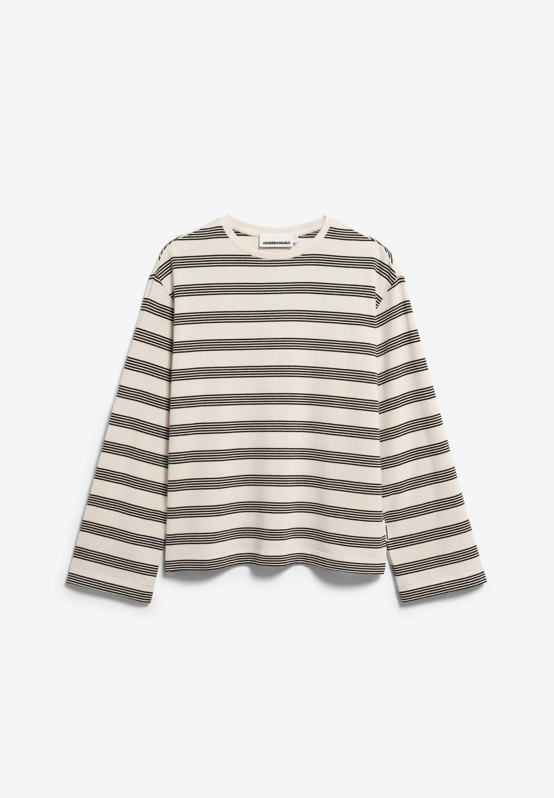 MARYNAA GESTREIFTES LANGARMSHIRT | oatmilk-black - Image 6