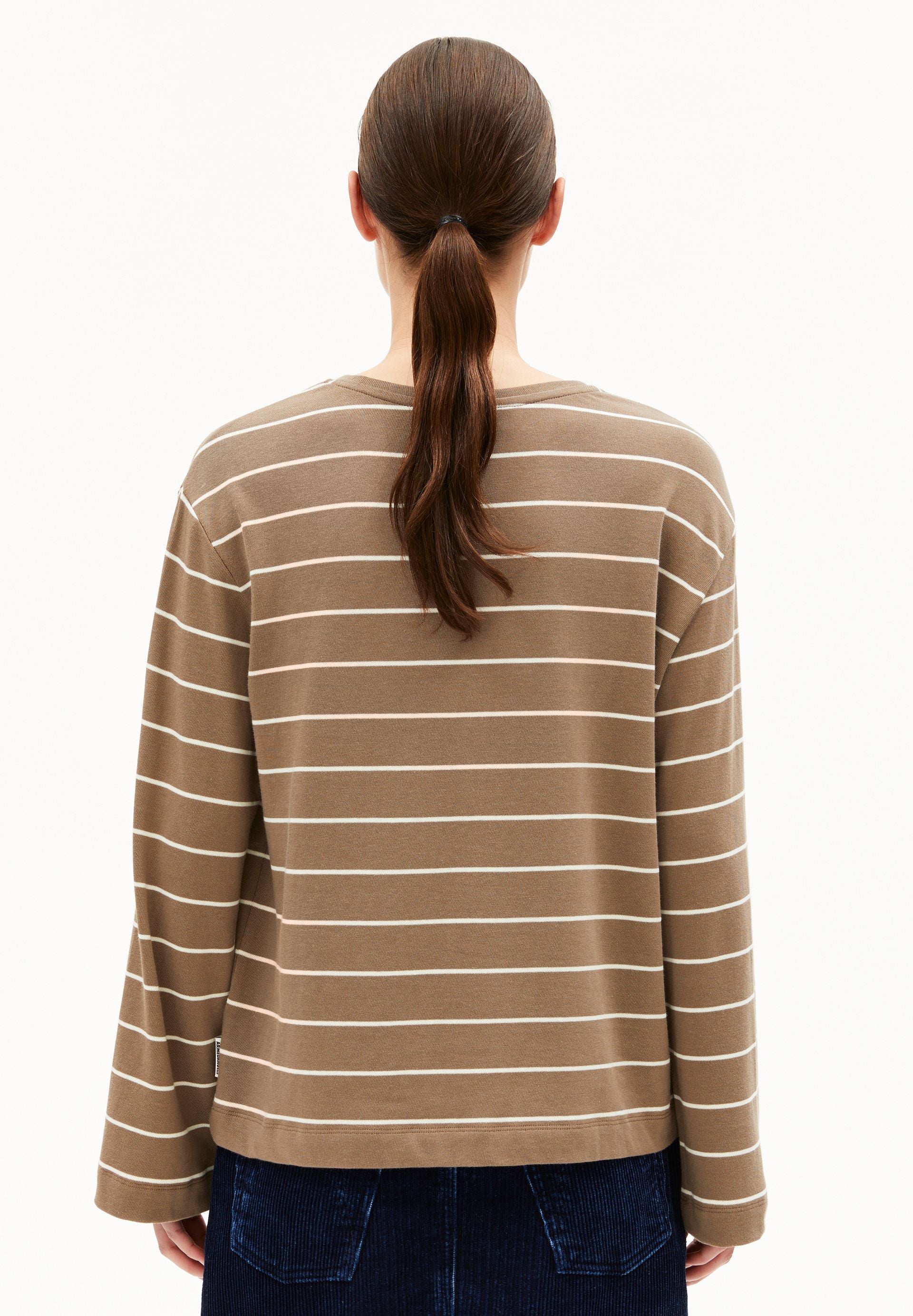 MARYNAA GESTREIFTES LANGARMSHIRT | walnut cream-oatmilk - Image 2