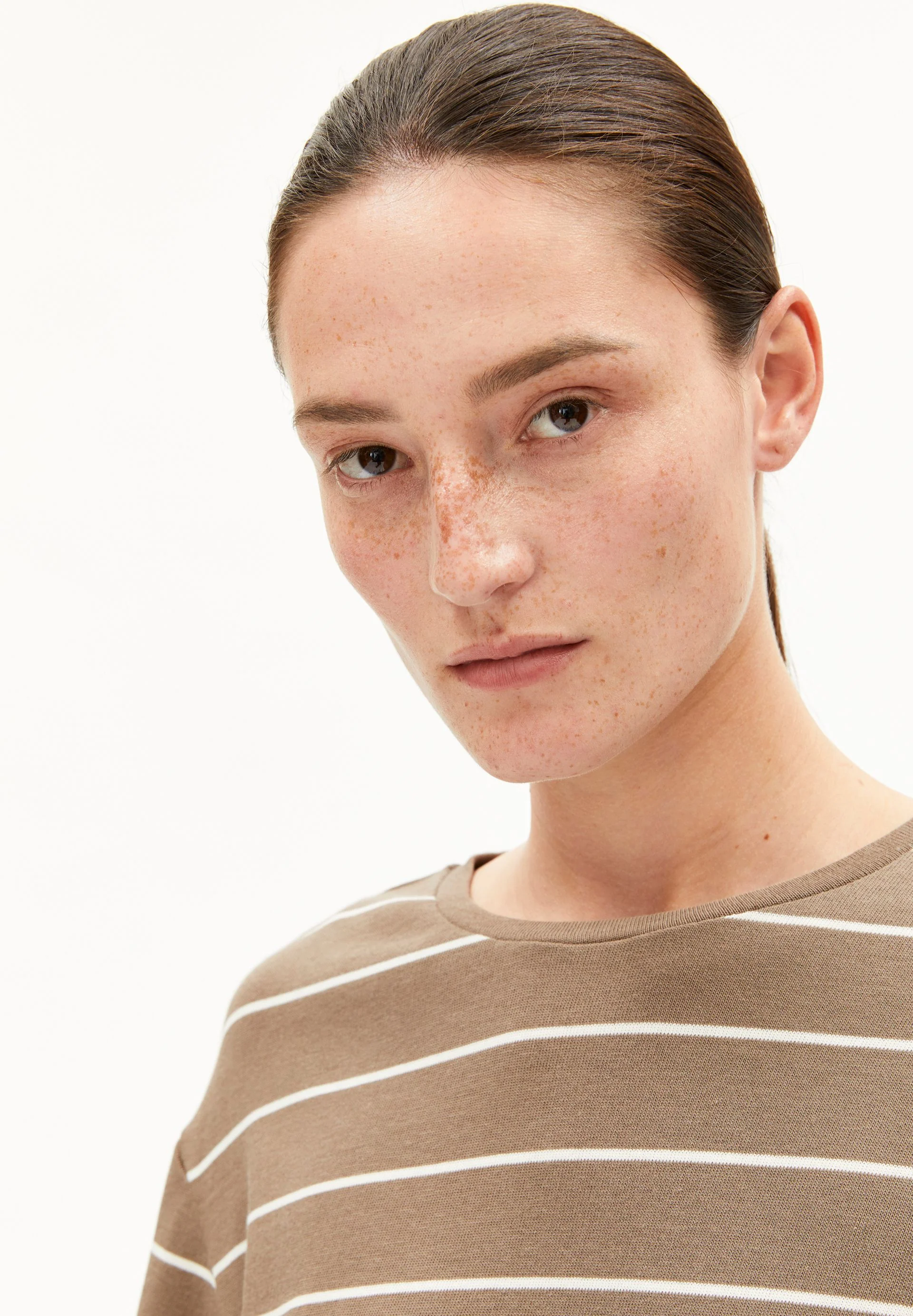 MARYNAA GESTREIFTES LANGARMSHIRT | walnut cream-oatmilk - Image 3