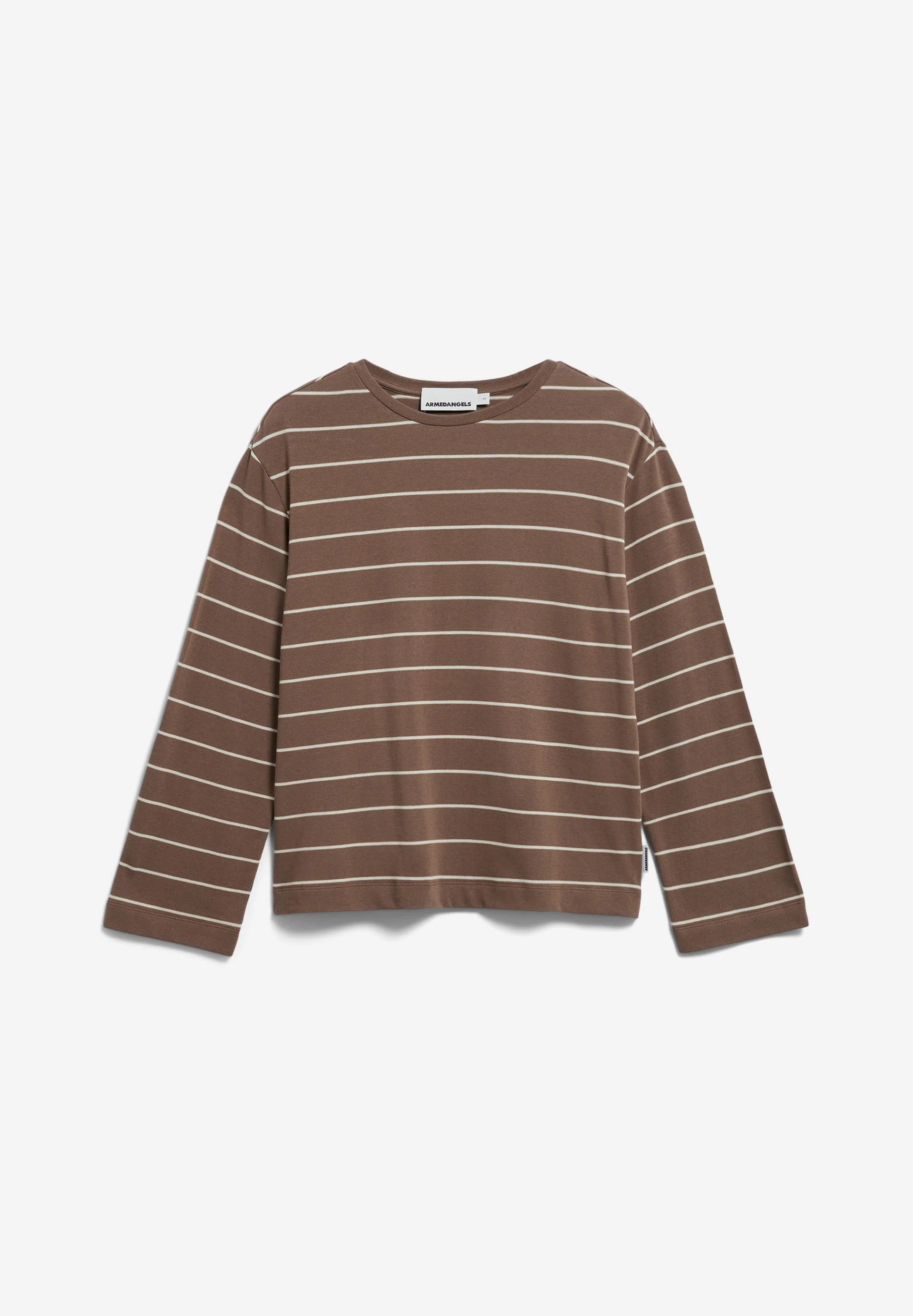 MARYNAA GESTREIFTES LANGARMSHIRT | walnut cream-oatmilk - Image 6