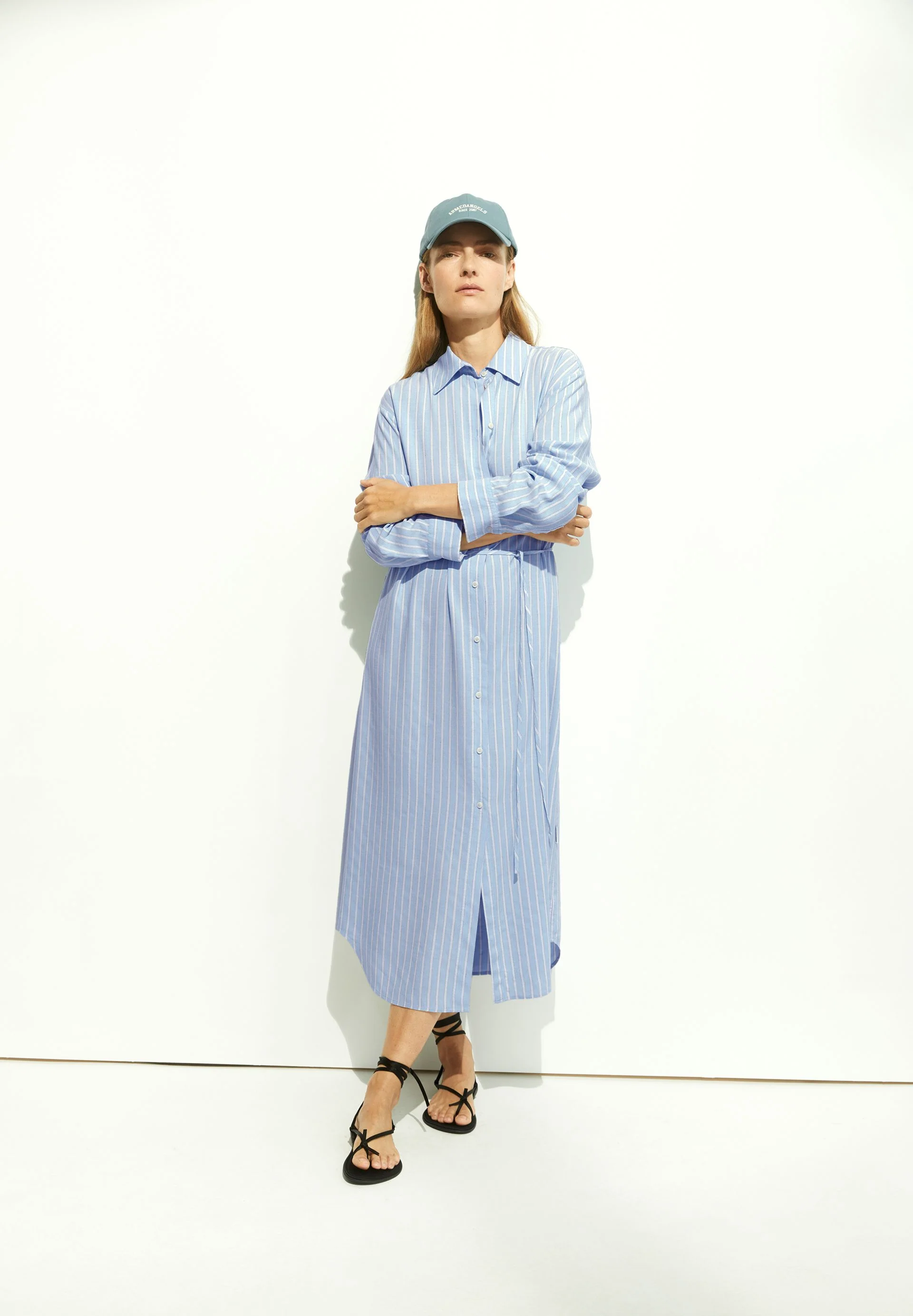 MATHAA LINO STRIPES | silky blue-morning sky - Image 4