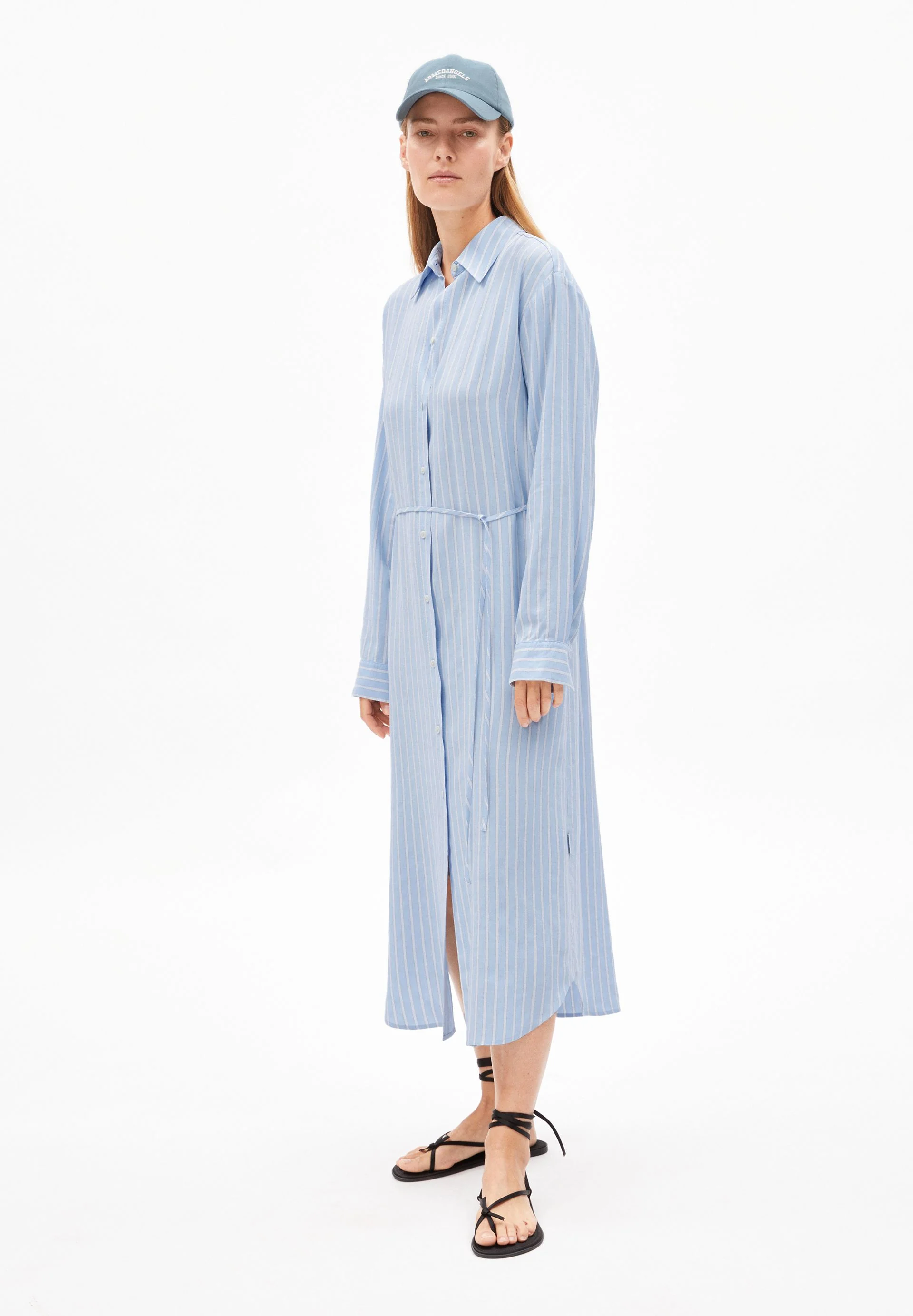 MATHAA LINO STRIPES | silky blue-morning sky - Image 5