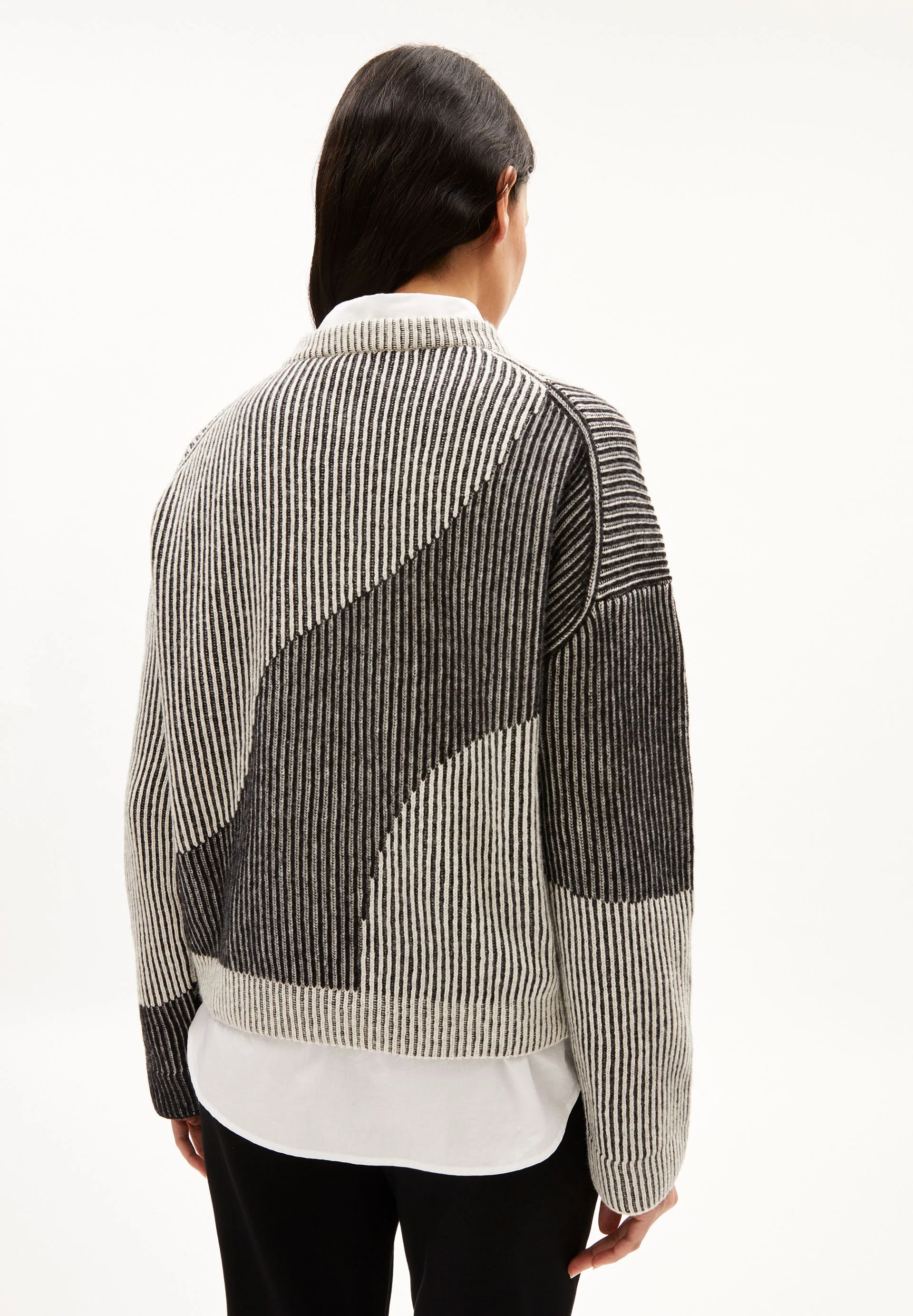 MAYRAA VANISE STRICKPULLOVER | black-off white - Image 2