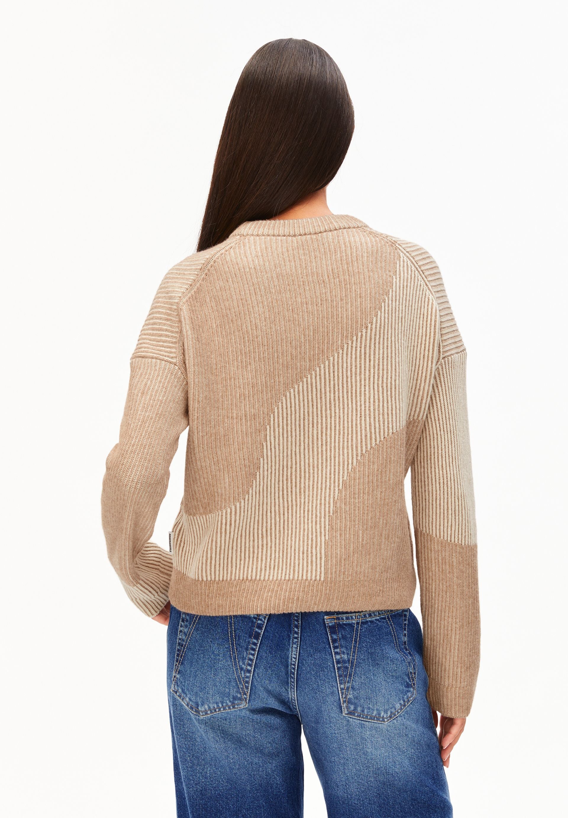 MAYRAA VANISE STRICKPULLOVER | camel melange-oatmilk - Image 2