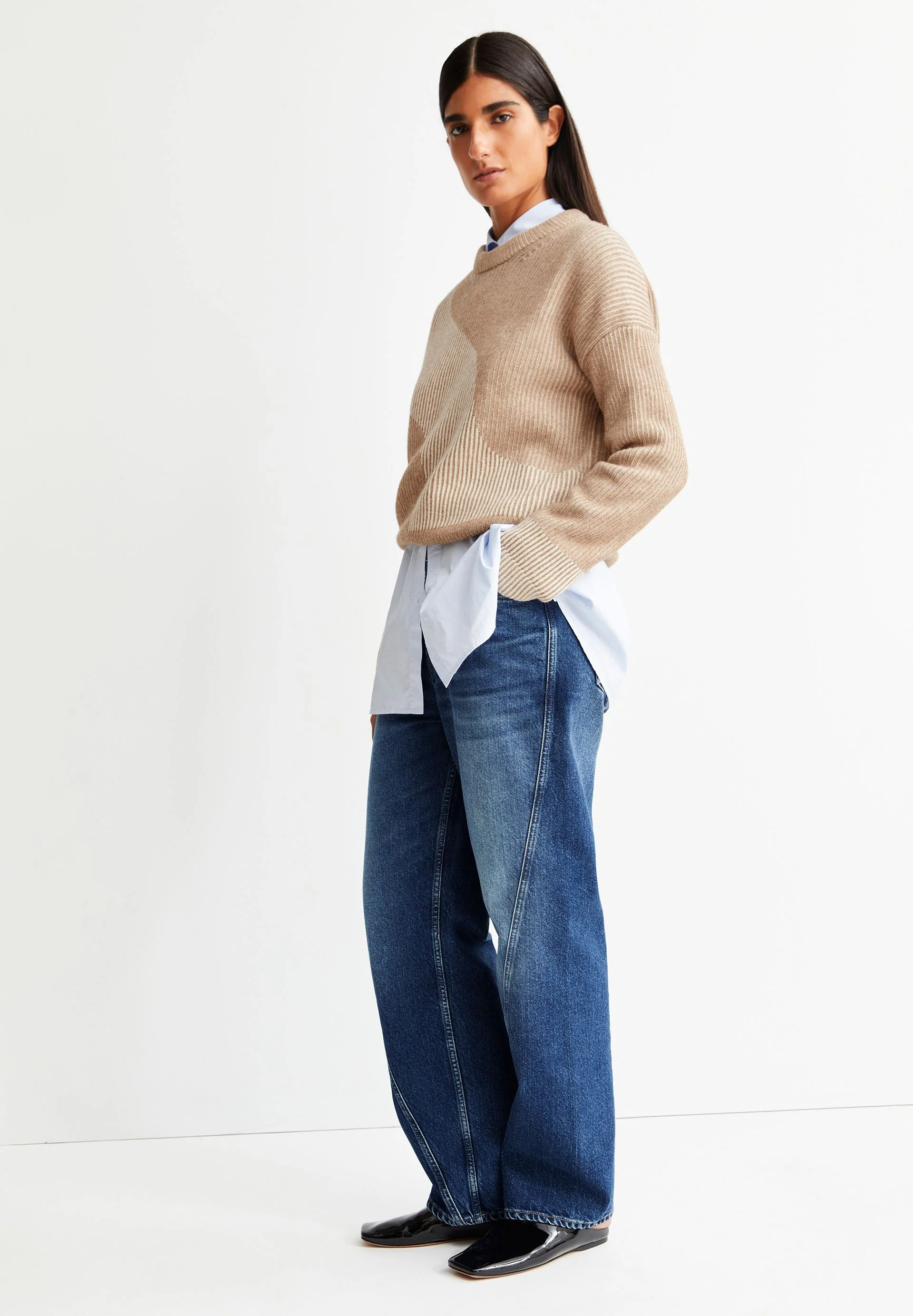 MAYRAA VANISE STRICKPULLOVER | camel melange-oatmilk - Image 4