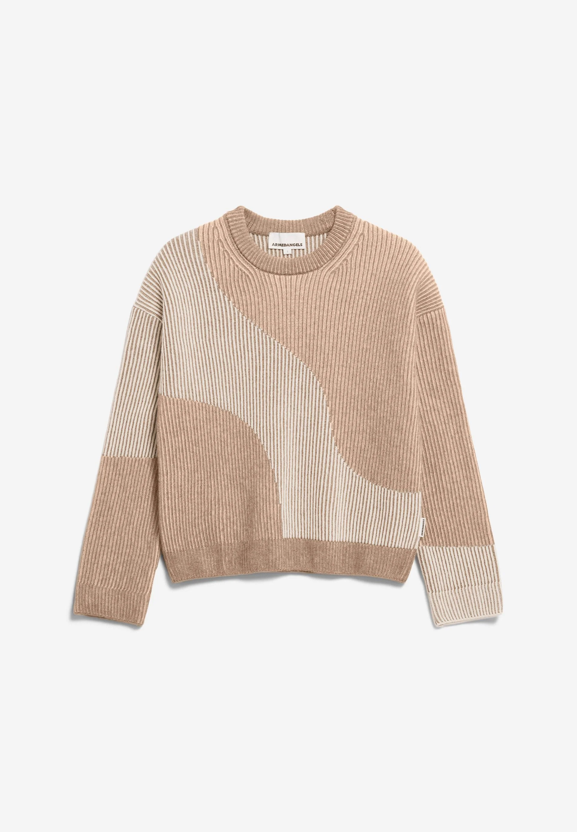 MAYRAA VANISE STRICKPULLOVER | camel melange-oatmilk - Image 6