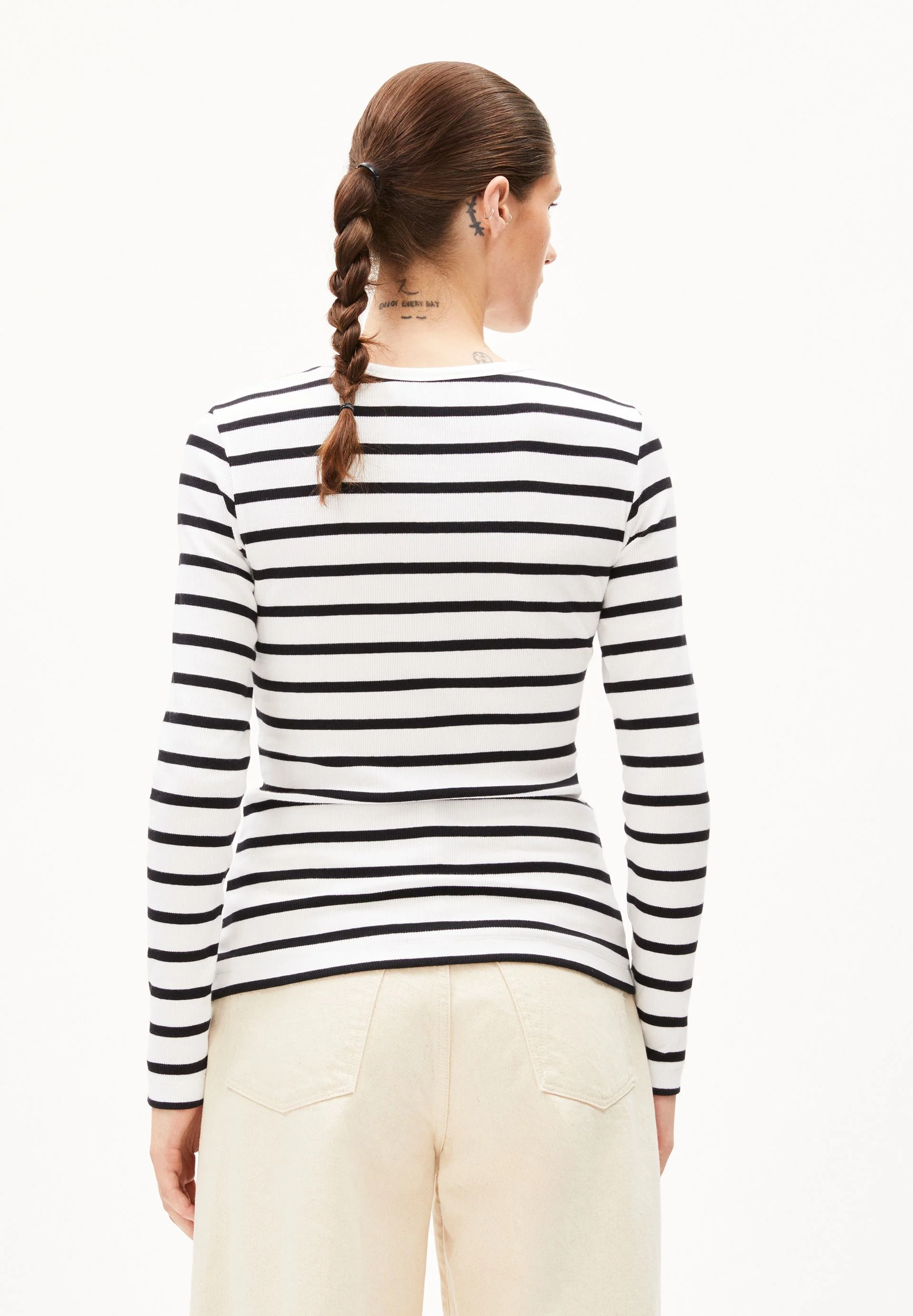 MAYWAA STRIPES | white-black - Image 2
