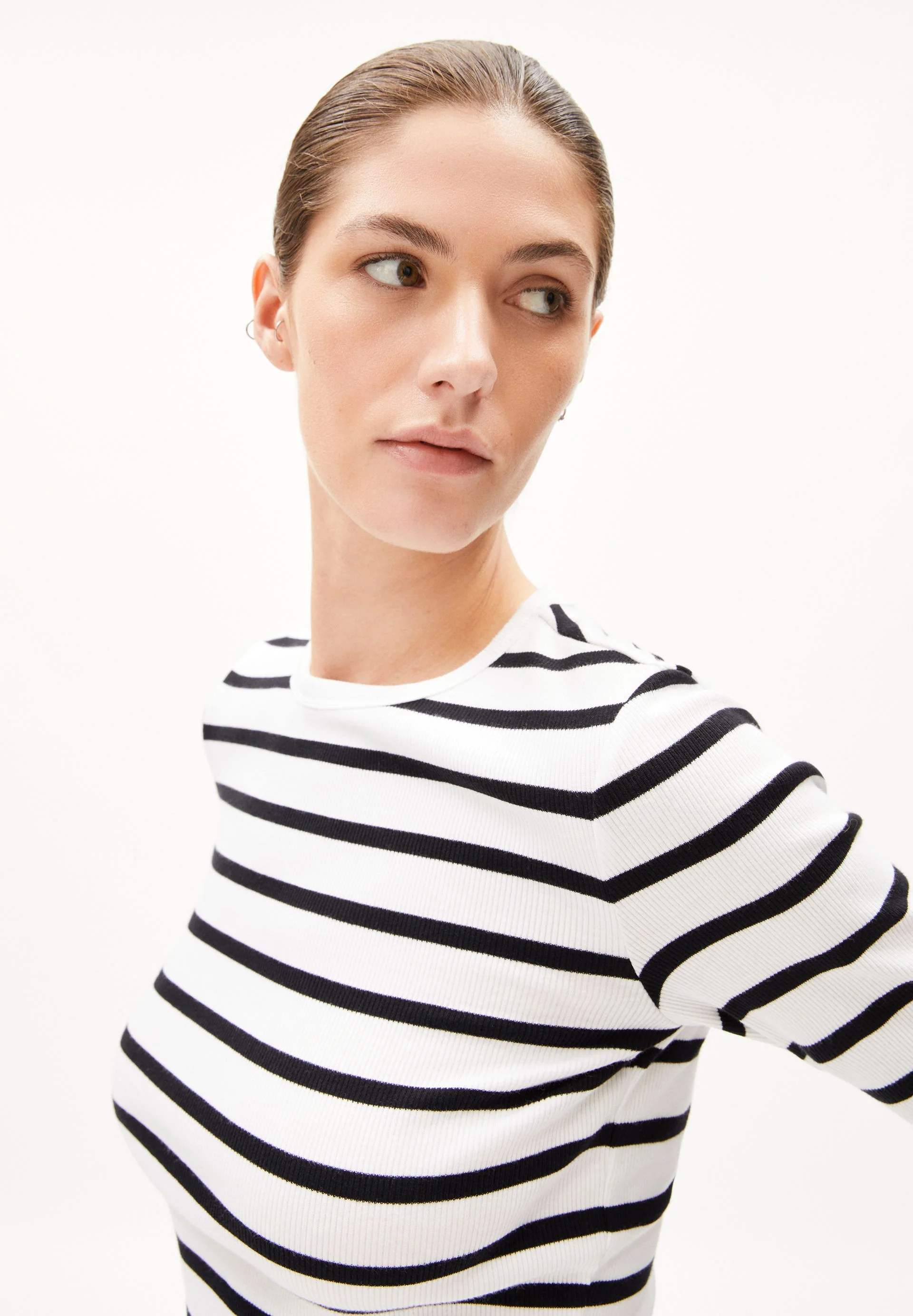 MAYWAA STRIPES | white-black - Image 3