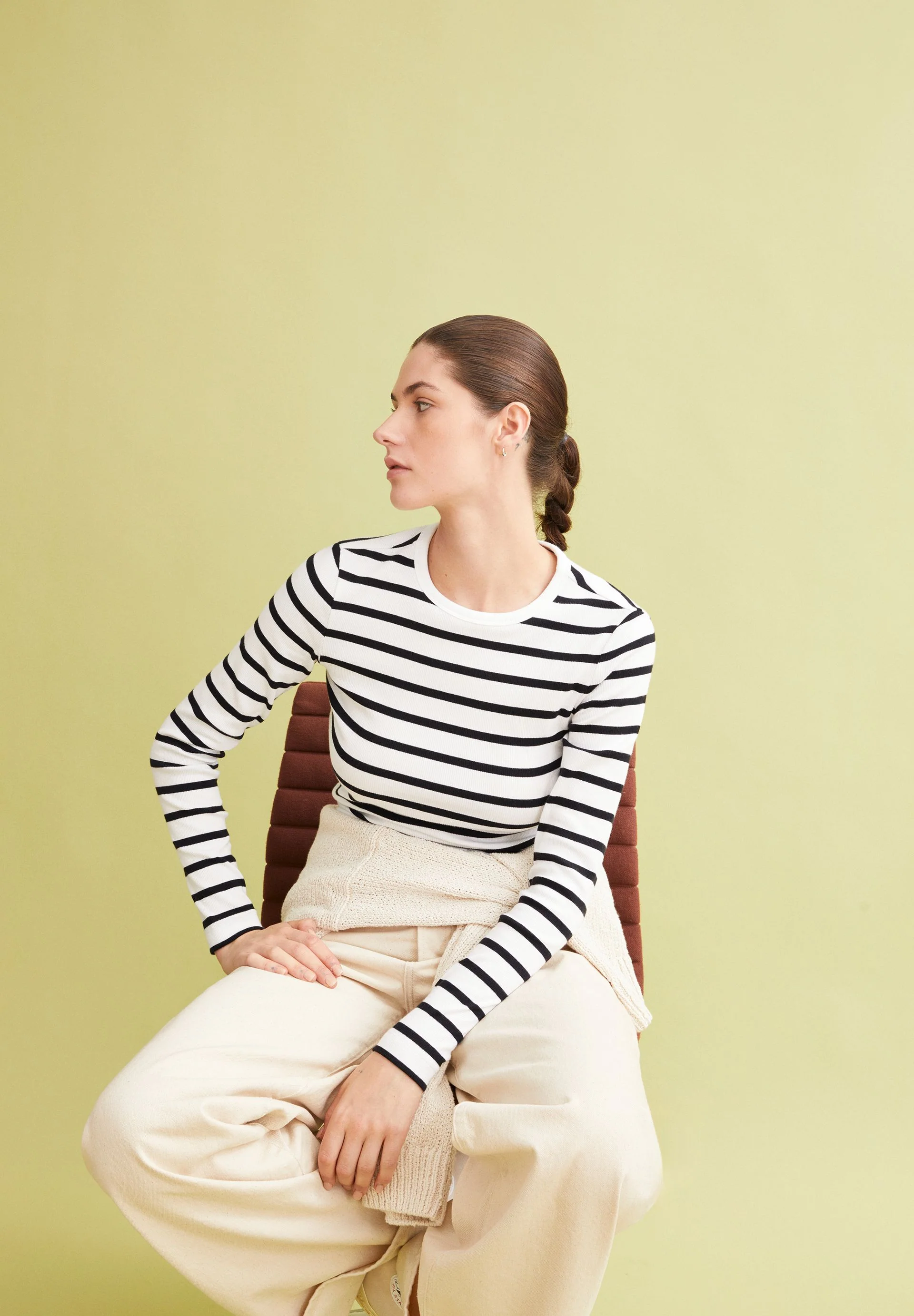 MAYWAA STRIPES | white-black - Image 4