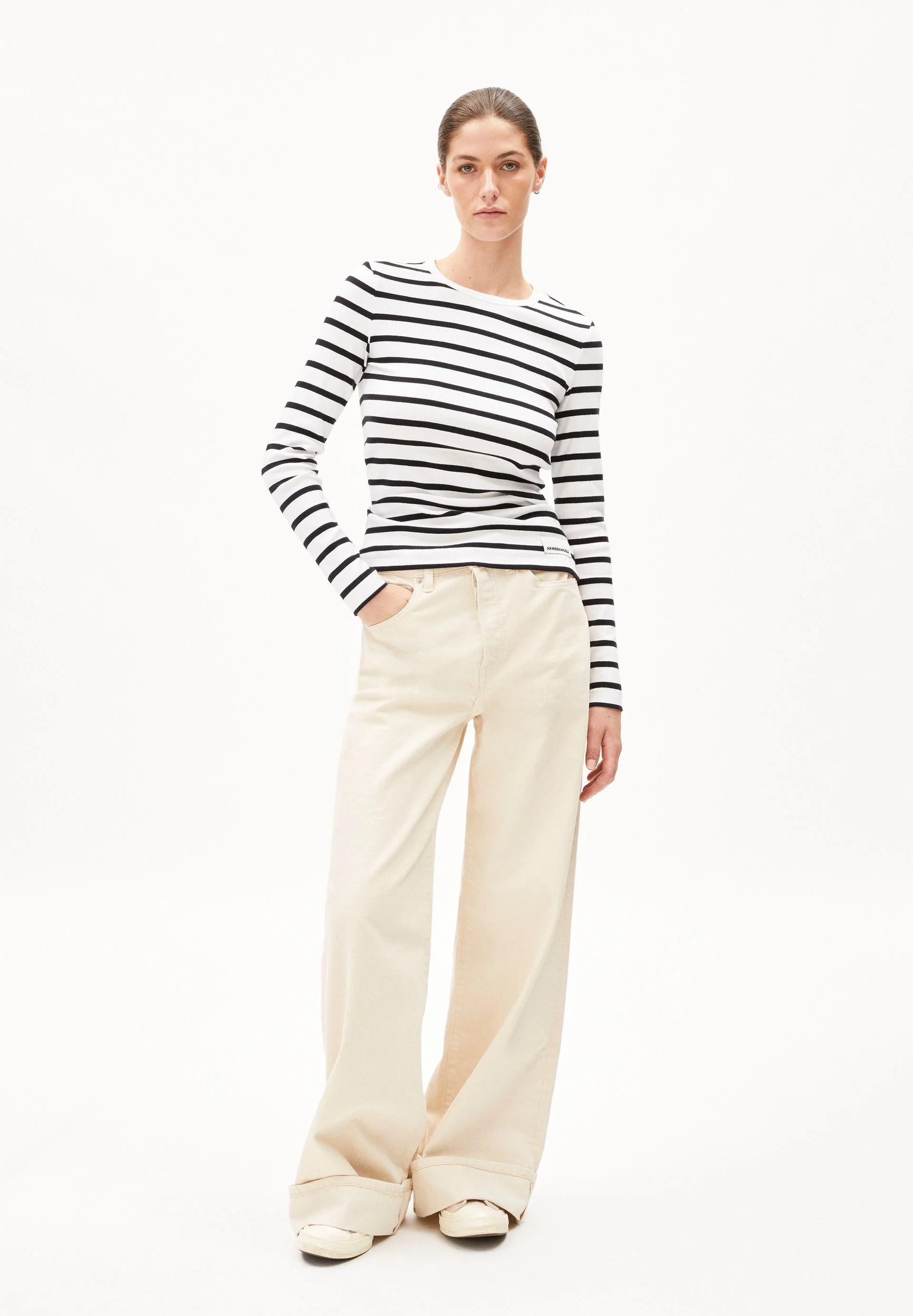 MAYWAA STRIPES | white-black - Image 5