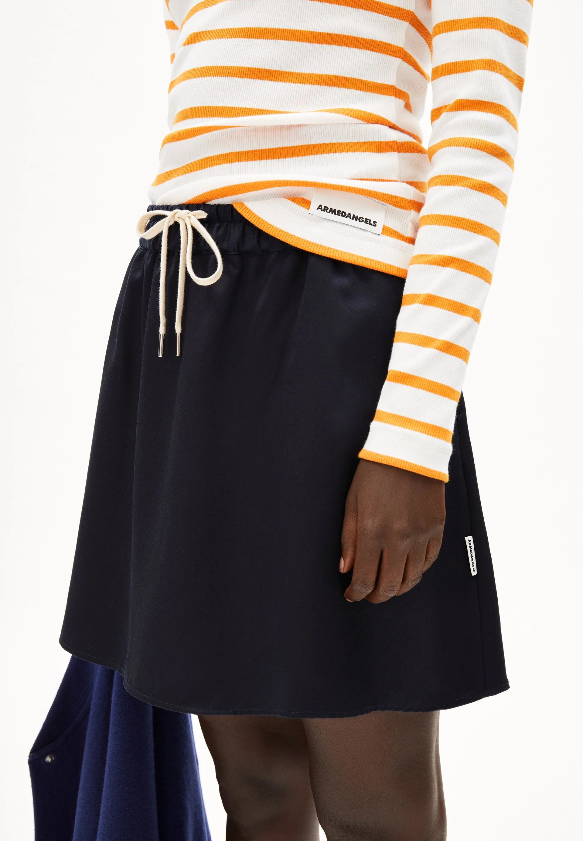 MAYWAA STRIPES | white-light tangerine - Image 3