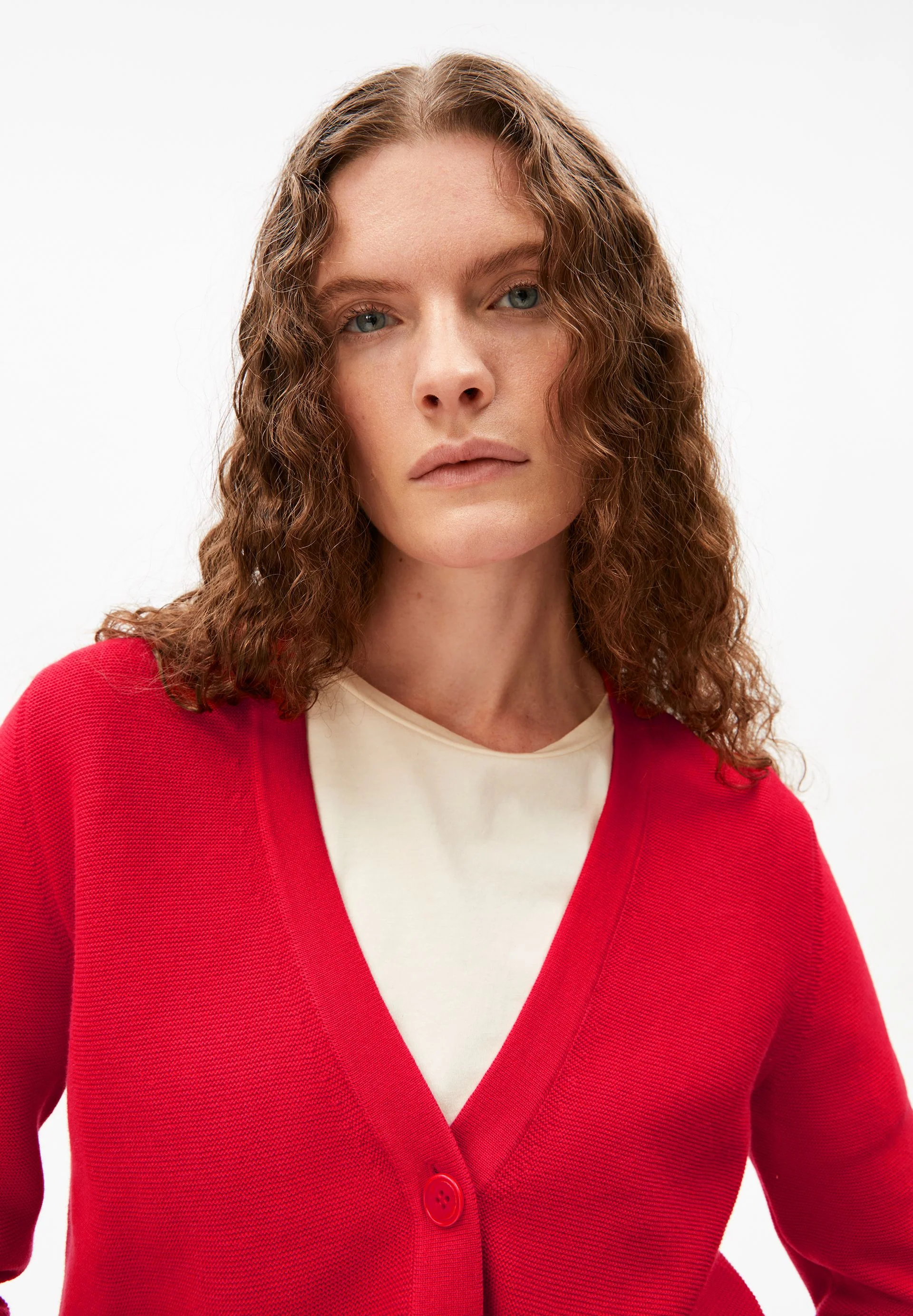 MENAAL LINKS LINKS STRICKJACKE | mars red - Image 3