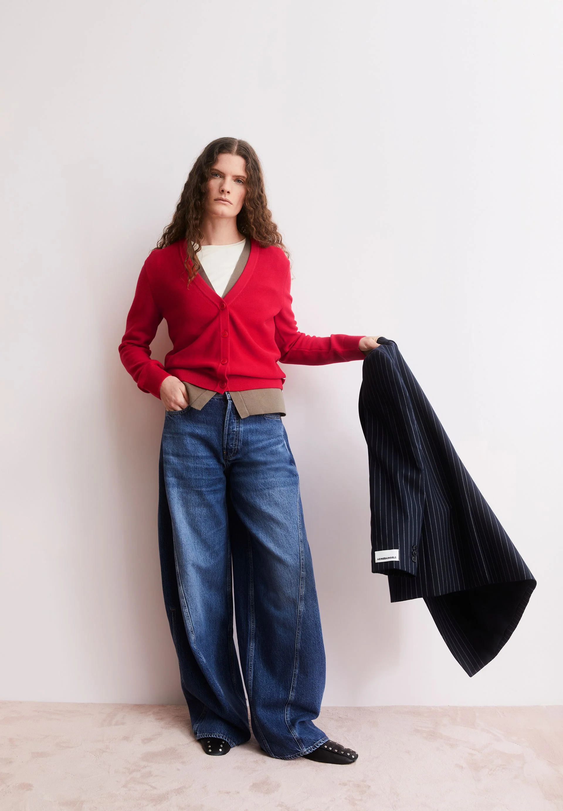 MENAAL LINKS LINKS STRICKJACKE | mars red - Image 4