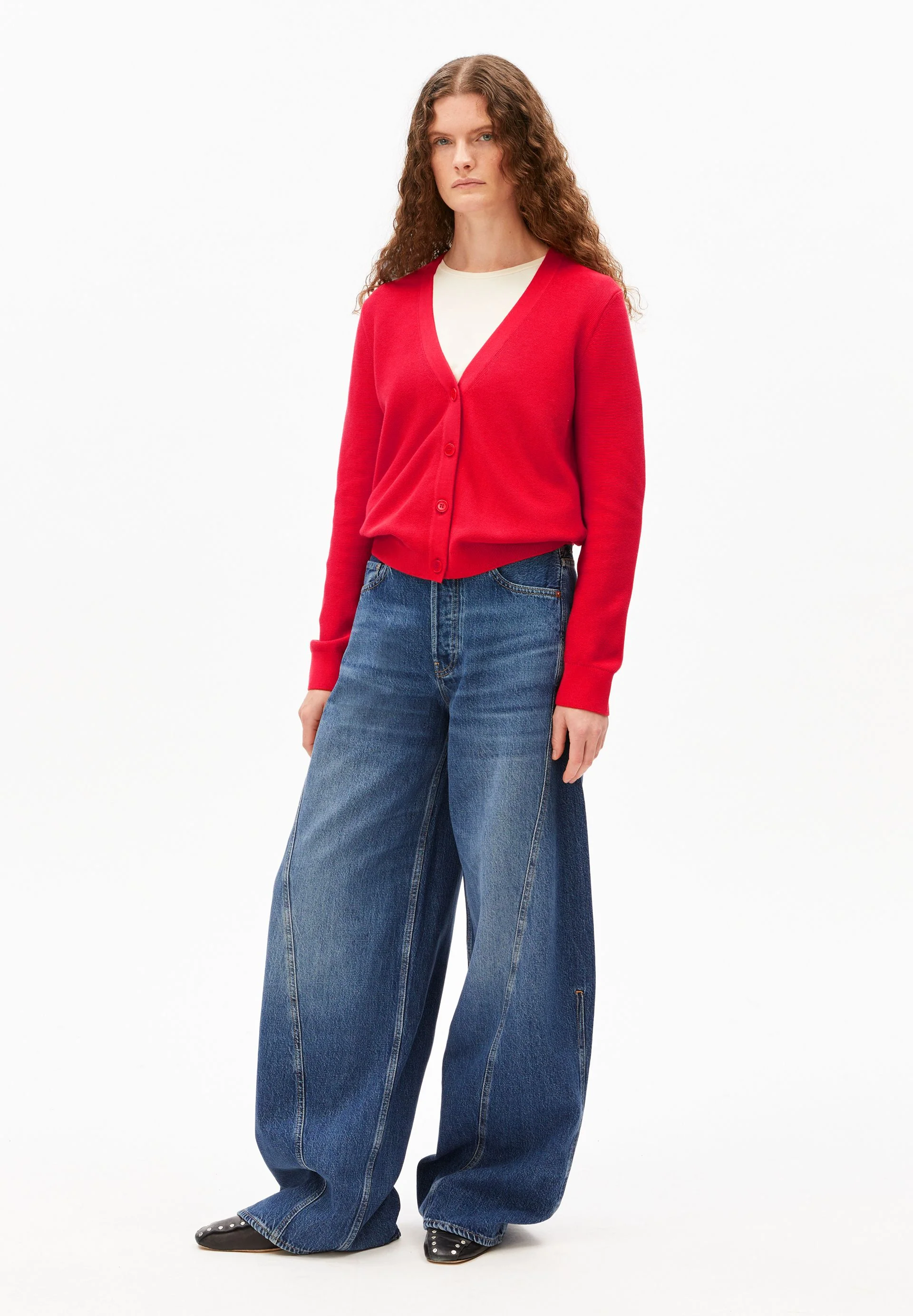 MENAAL LINKS LINKS STRICKJACKE | mars red - Image 5