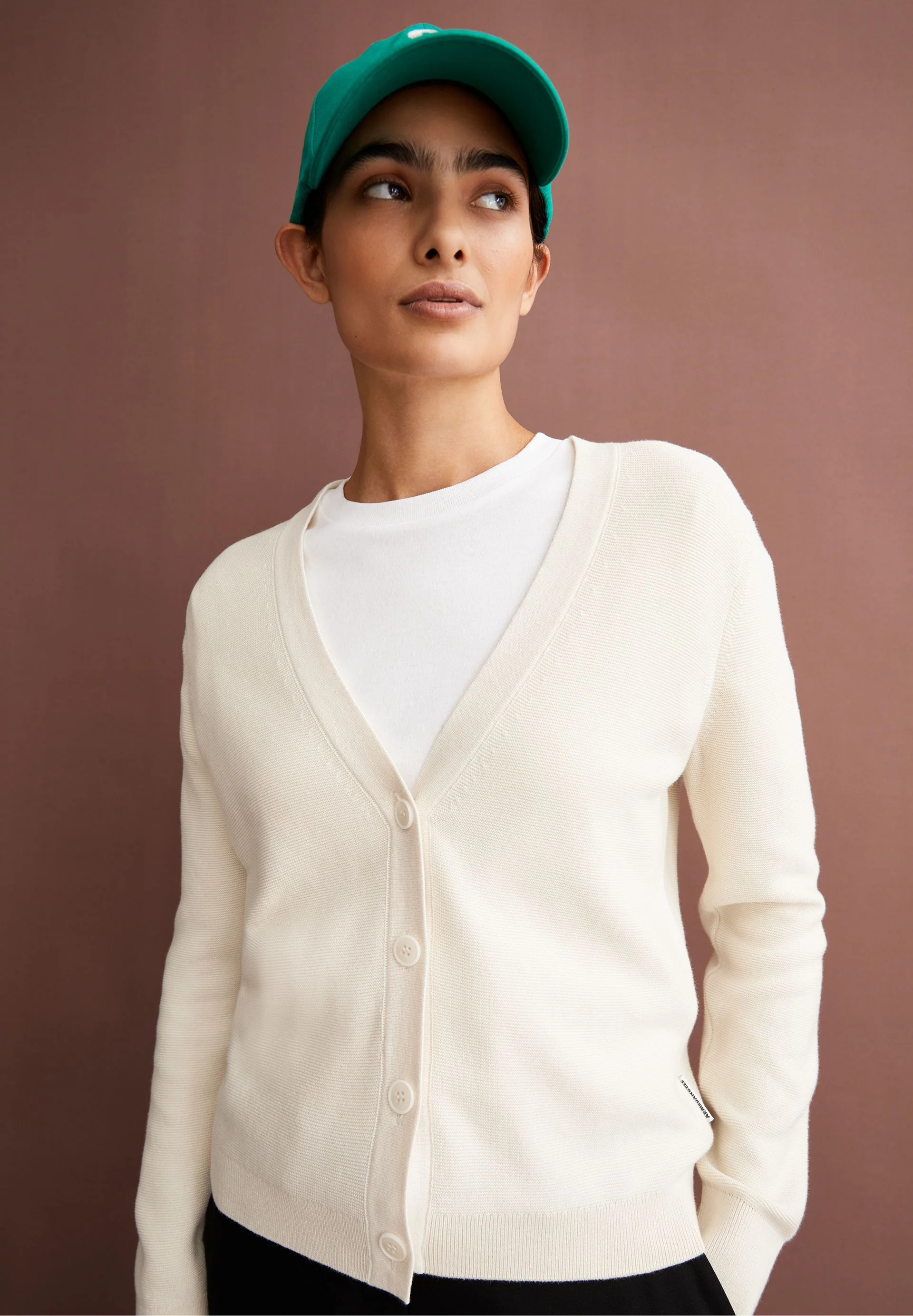 MENAAL LINKS LINKS STRICKJACKE | oatmilk - Image 4