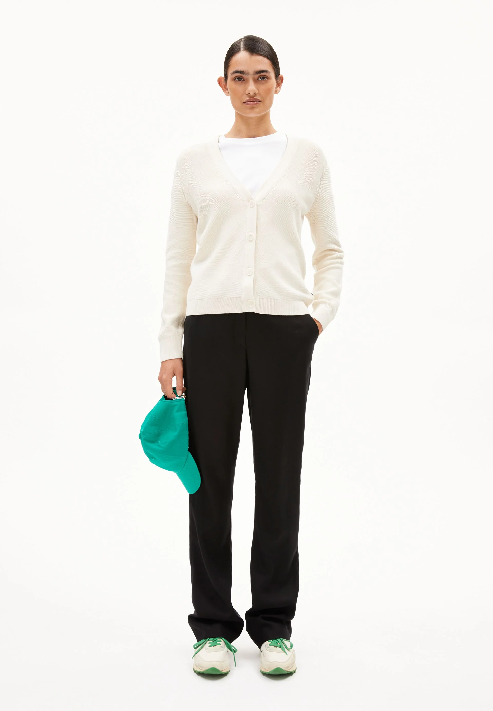 MENAAL LINKS LINKS STRICKJACKE | oatmilk - Image 5