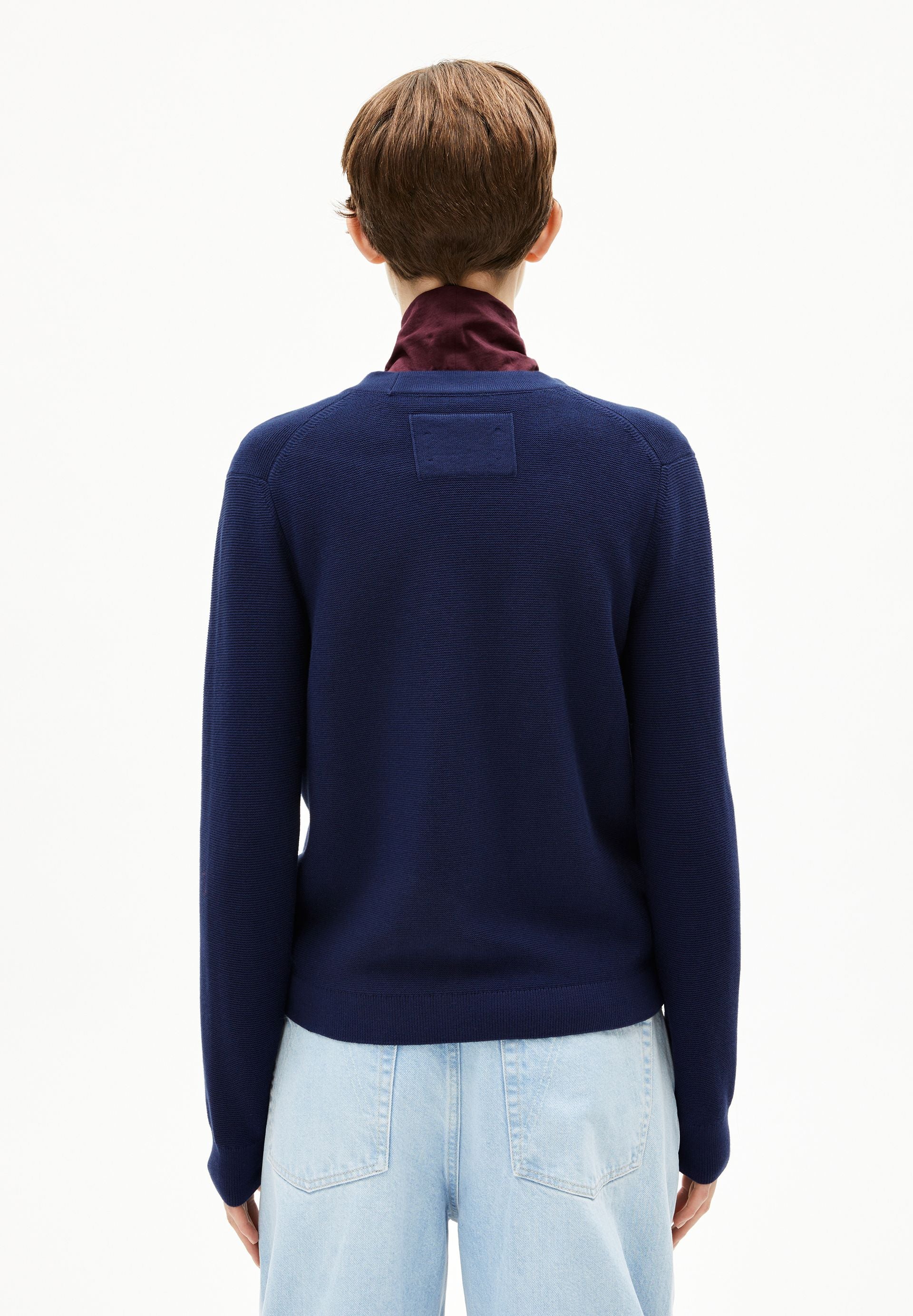 MENAAL LINKS LINKS STRICKJACKE | tinted navy - Image 2