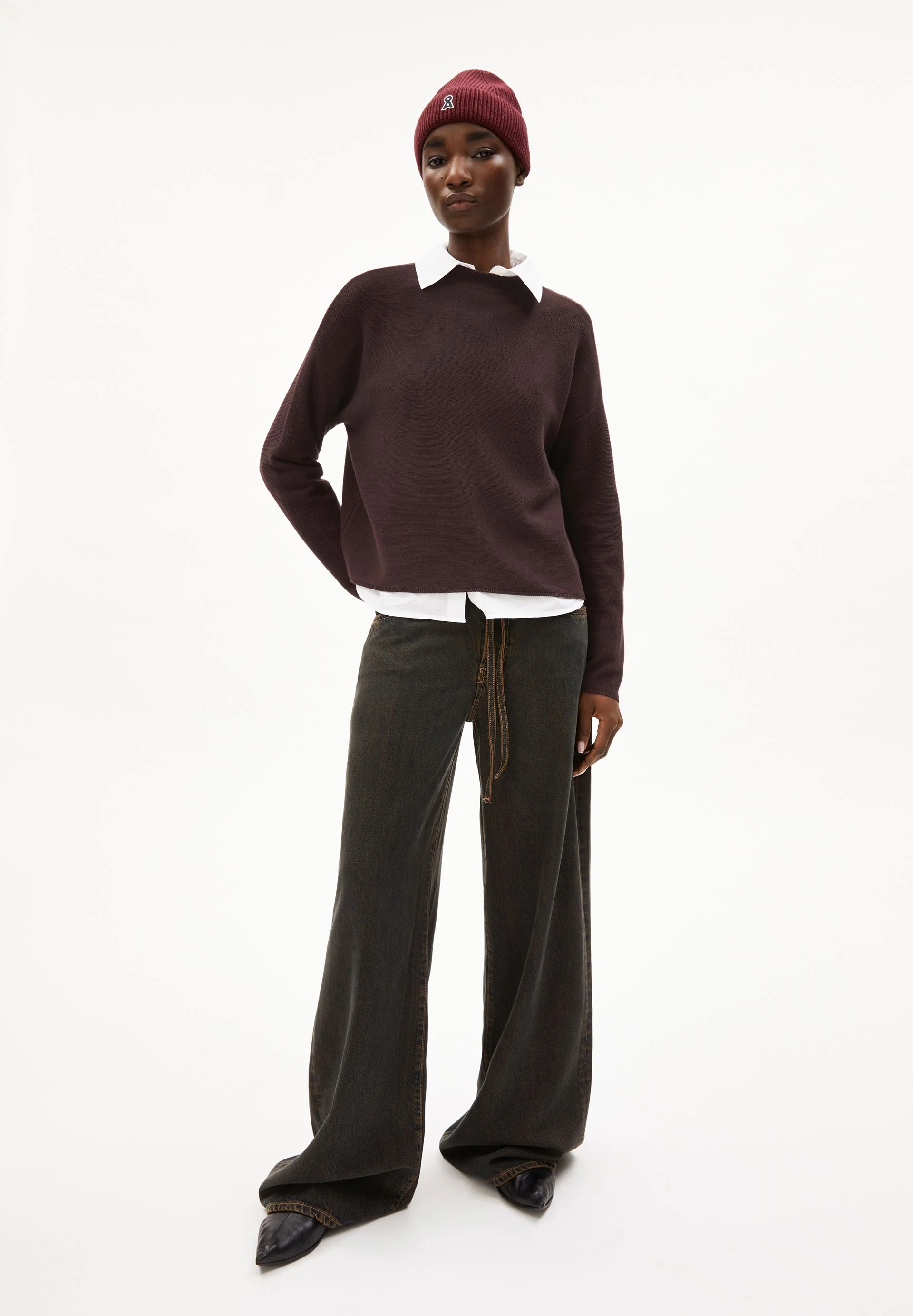MERINAA STRICKPULLOVER | coffee - Image 5