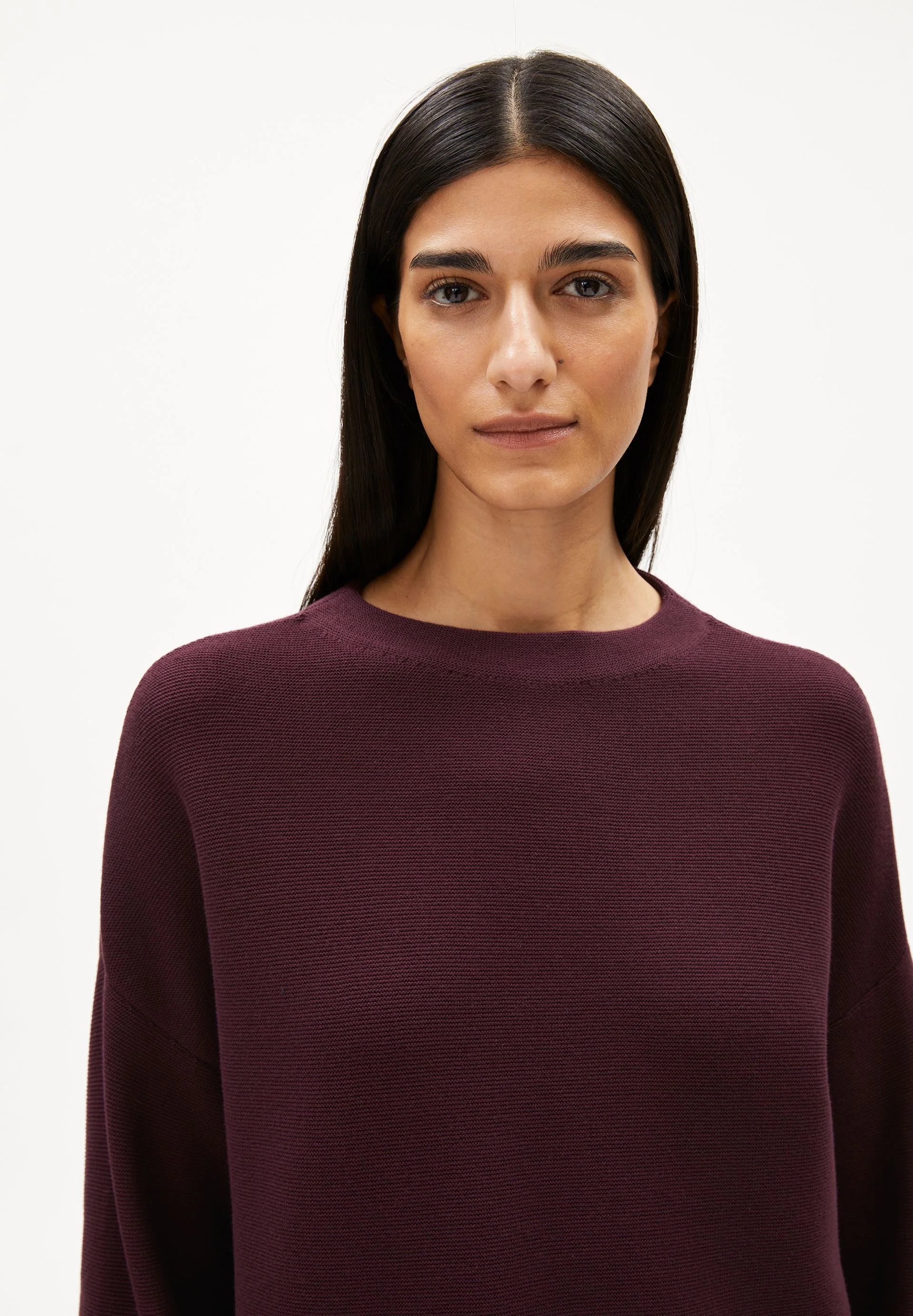 MERINAA STRICKPULLOVER | dark cranberry - Image 3