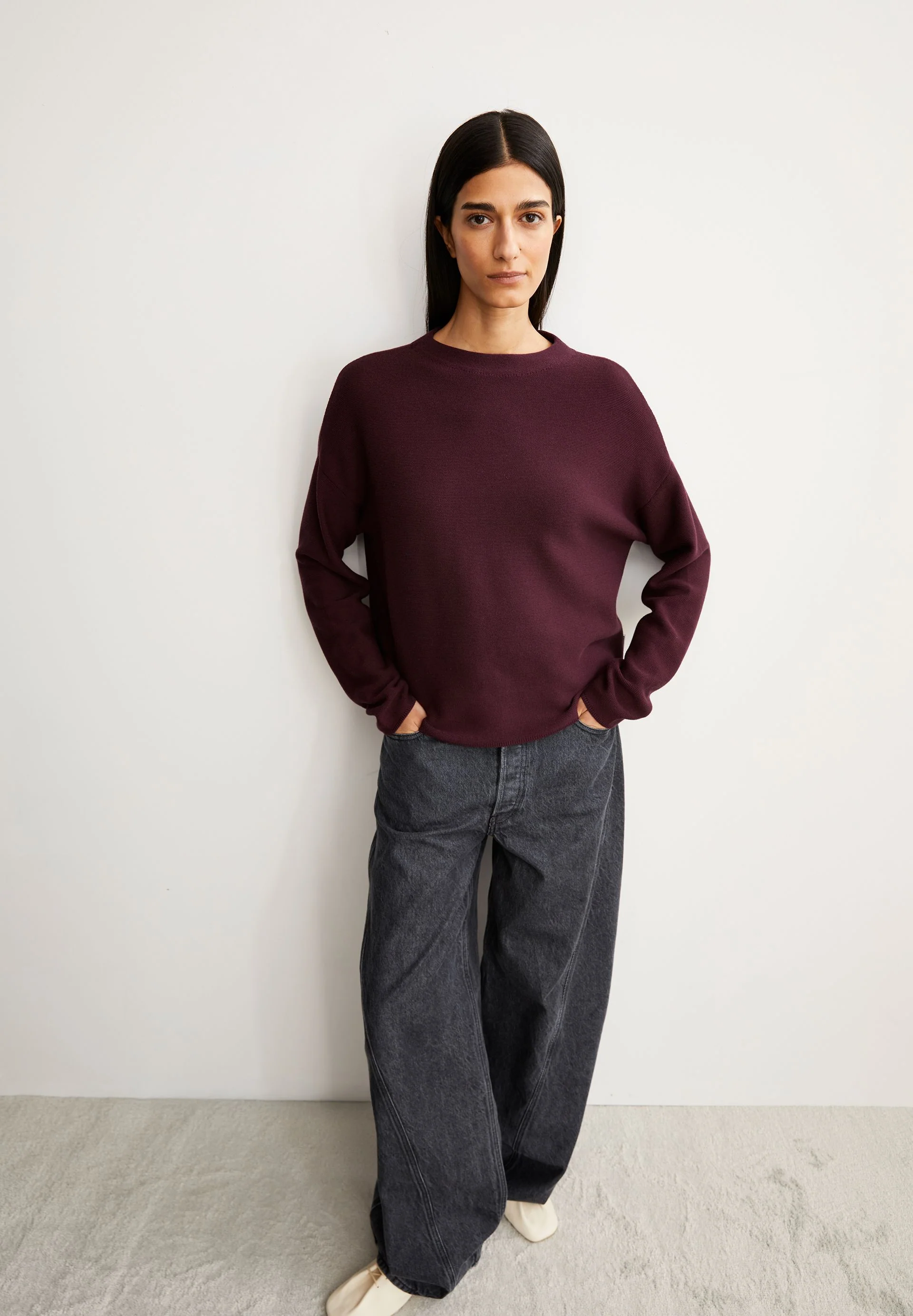 MERINAA STRICKPULLOVER | dark cranberry - Image 4