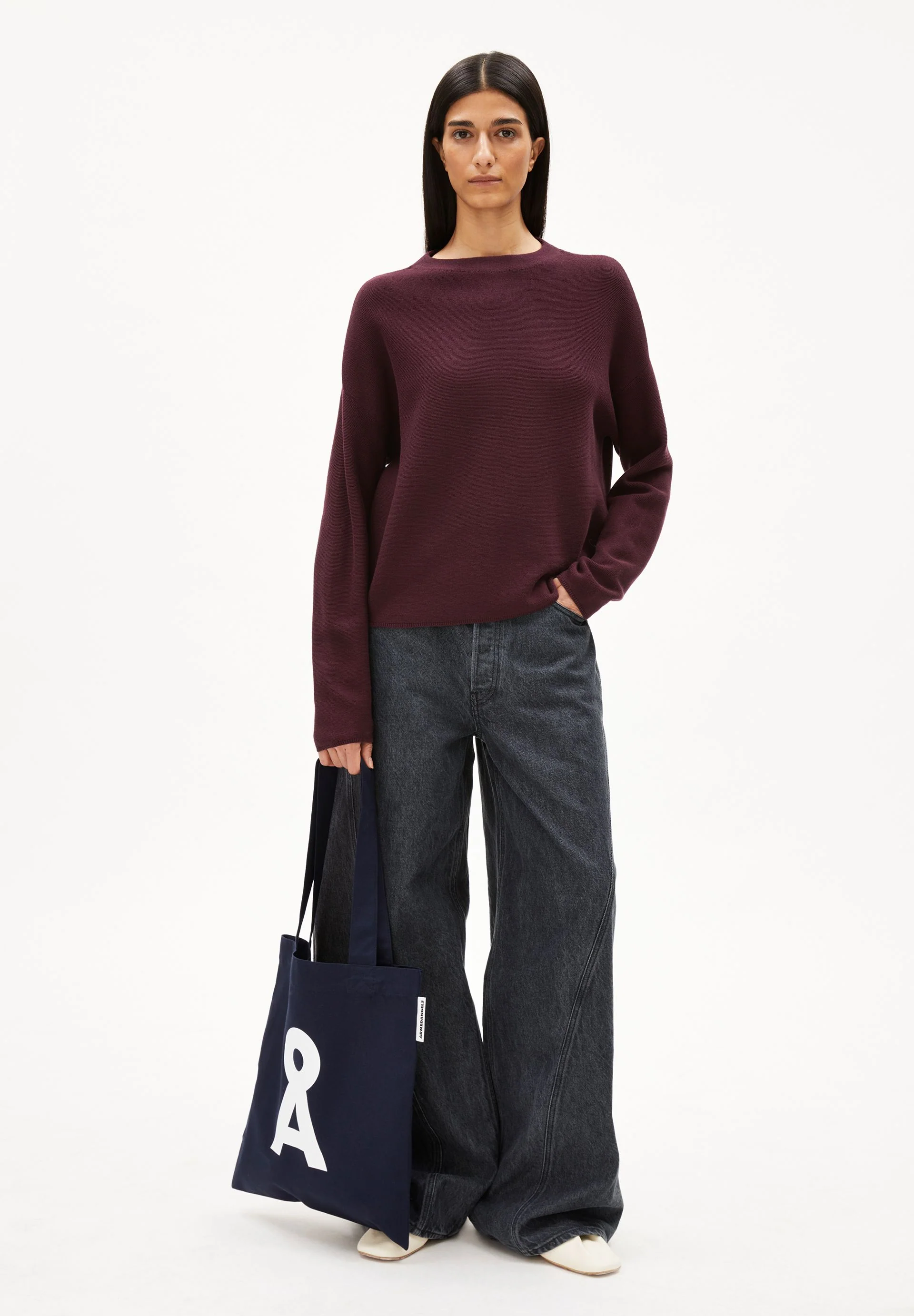 MERINAA STRICKPULLOVER | dark cranberry - Image 5