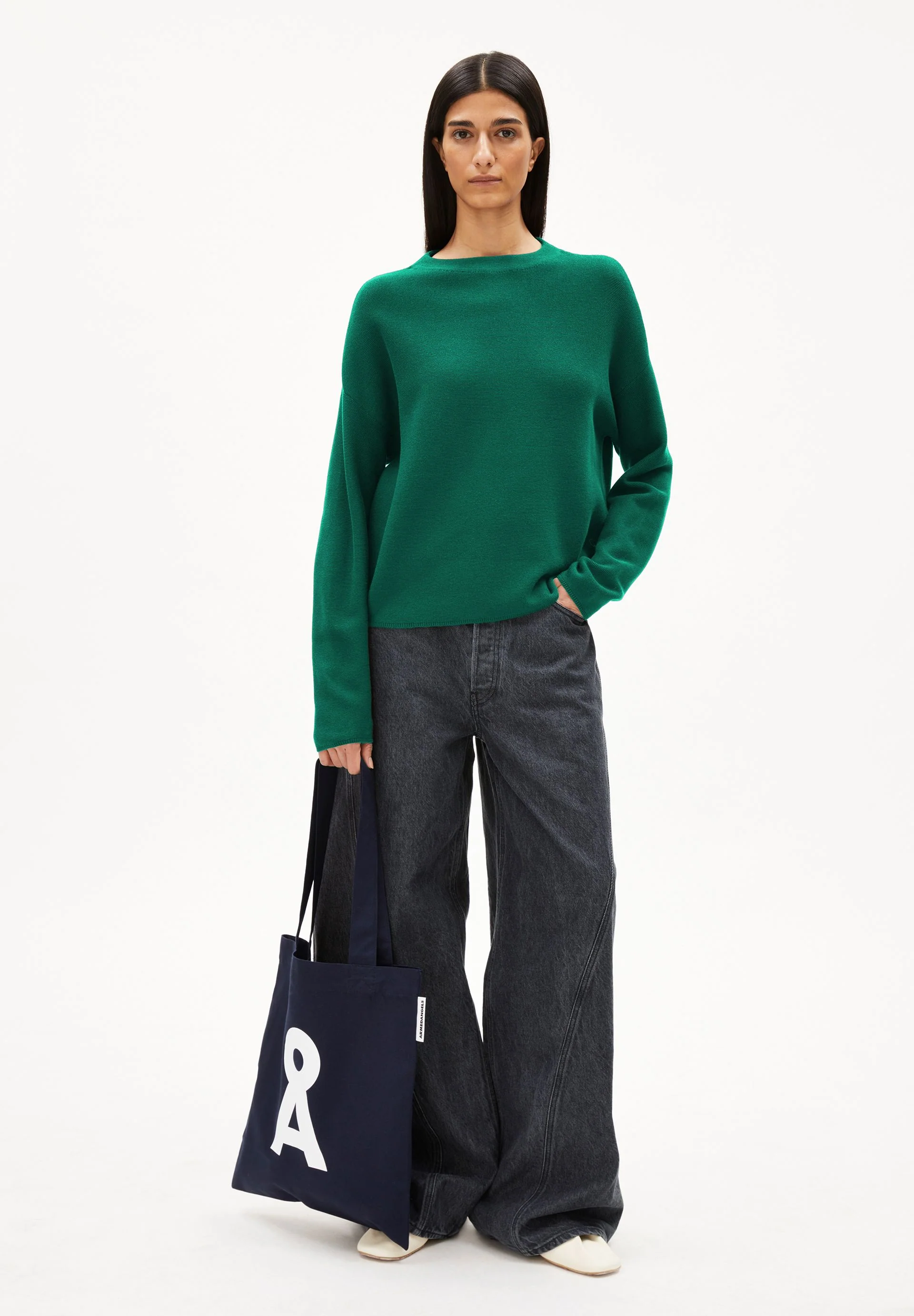 MERINAA STRICKPULLOVER | emerald green - Image 5