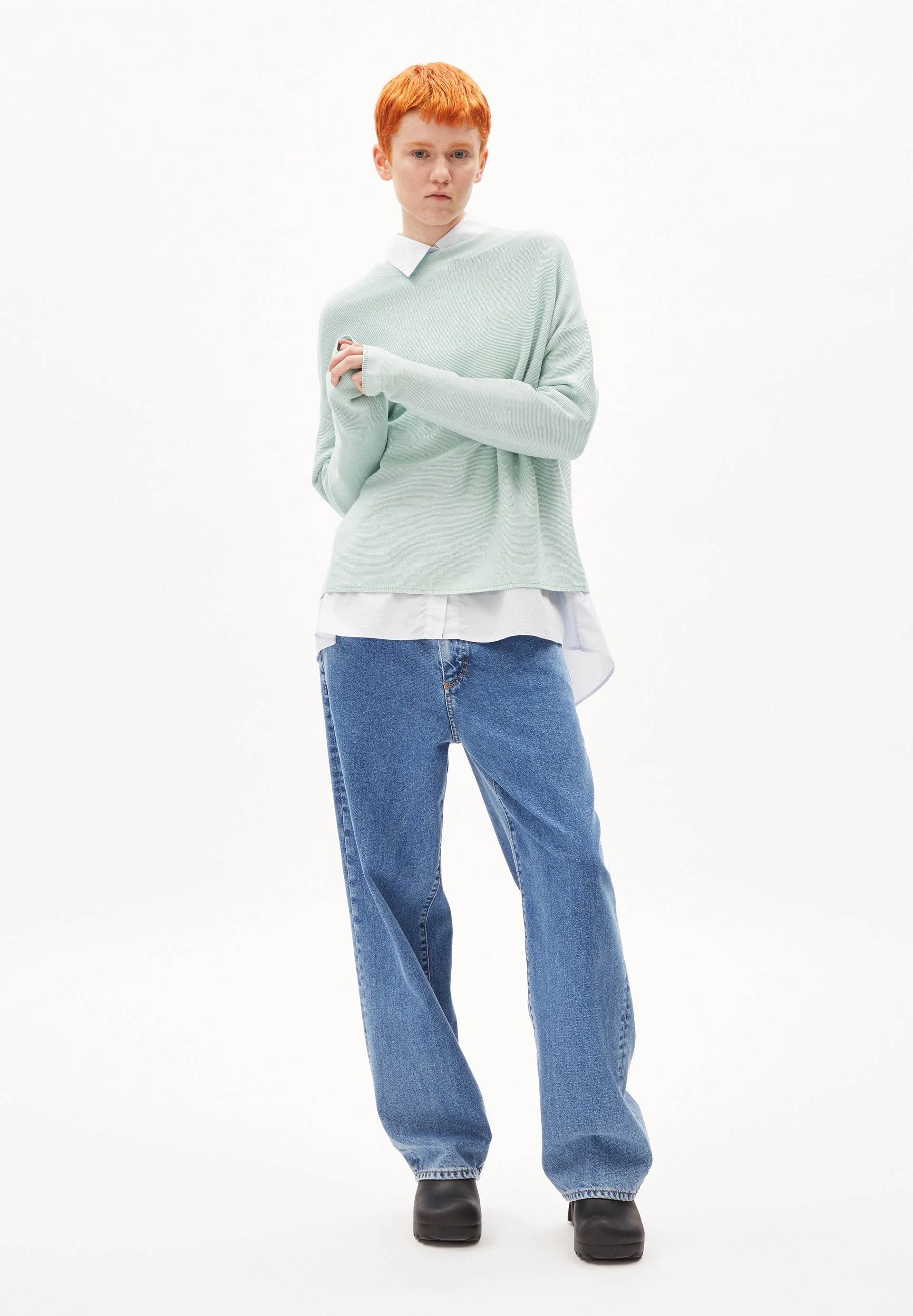 MERINAA STRICKPULLOVER | polar green - Image 5