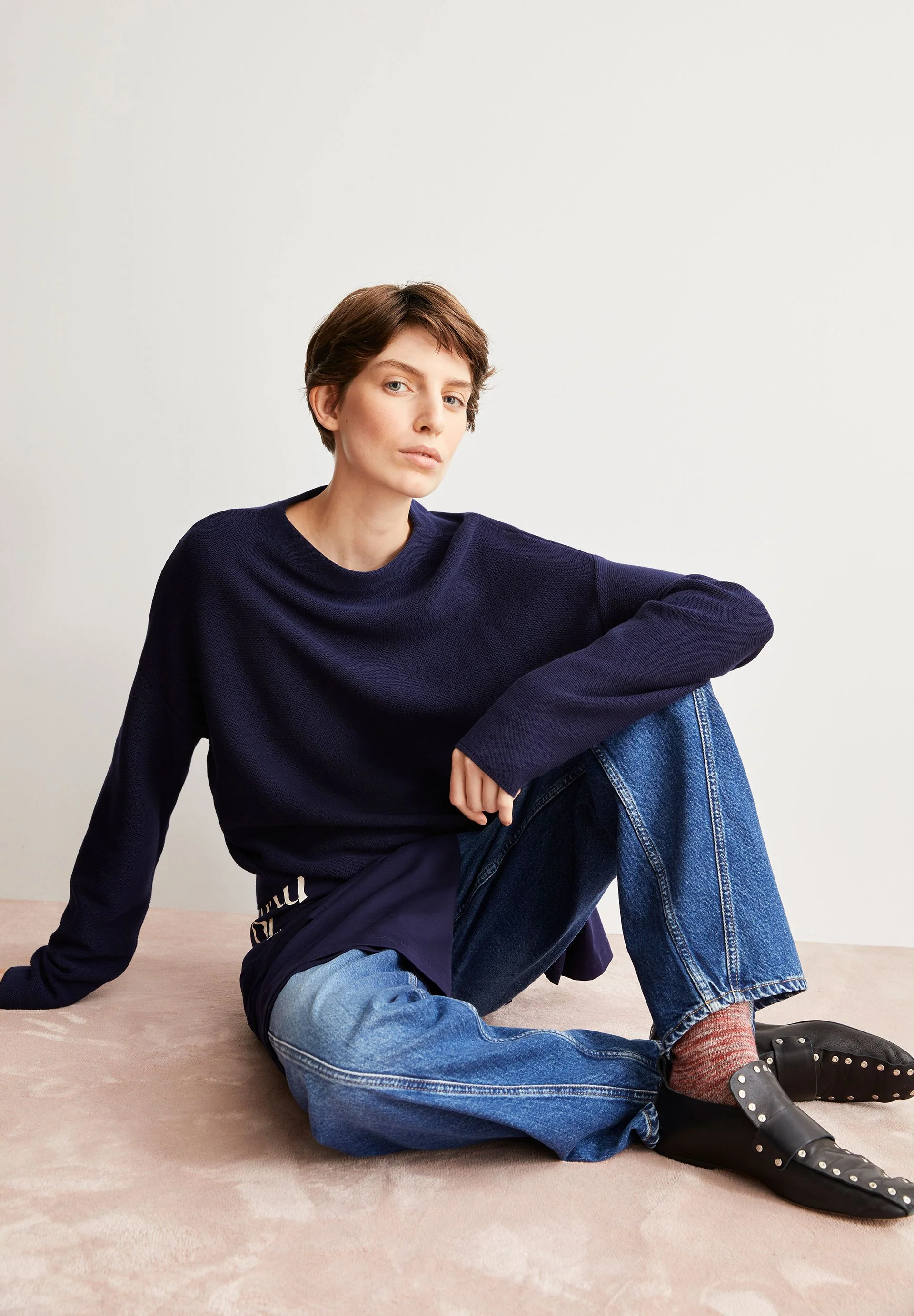 MERINAA STRICKPULLOVER | tinted navy - Image 4