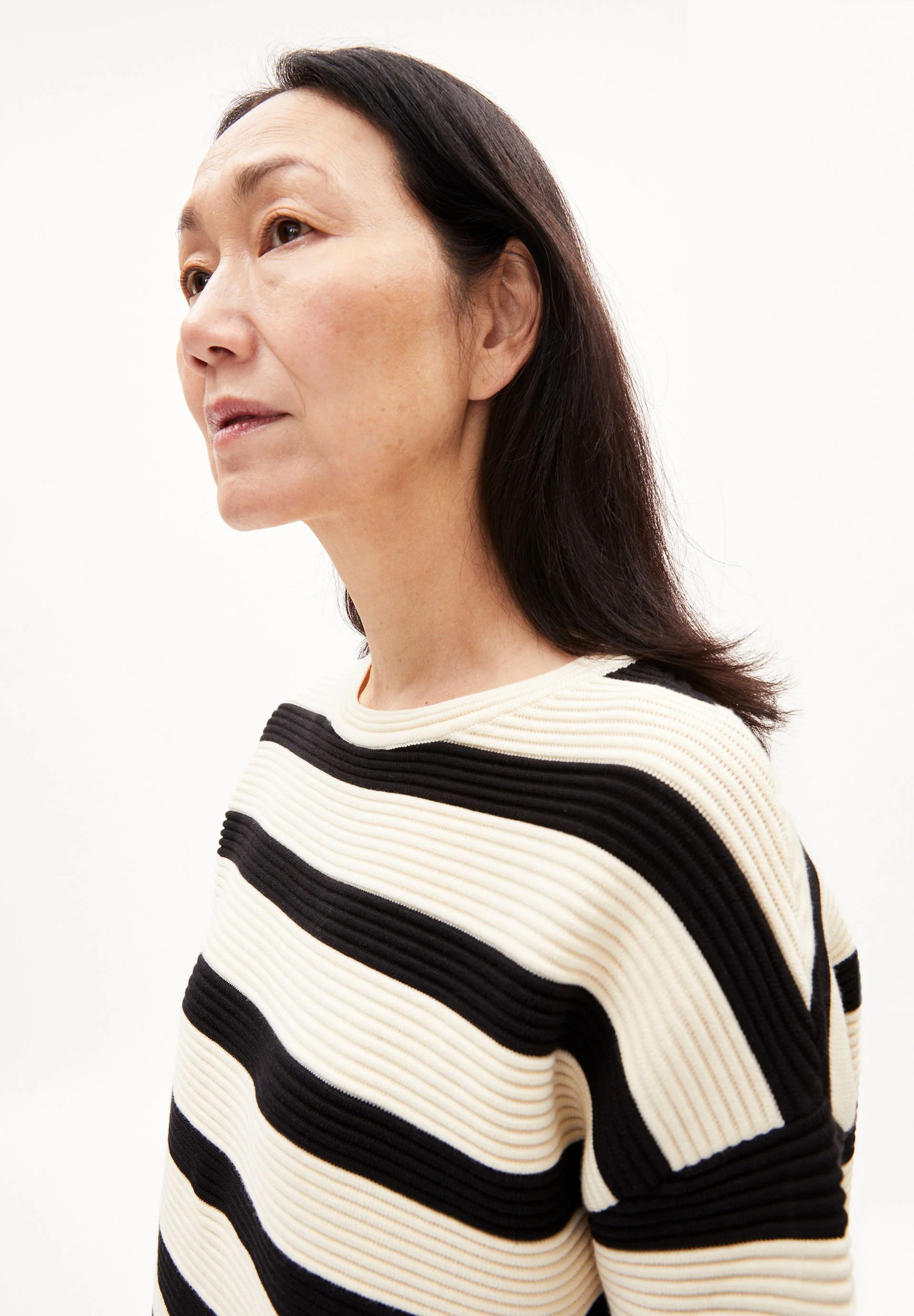 MERINAA STRIPED | oatmilk-black - Image 3