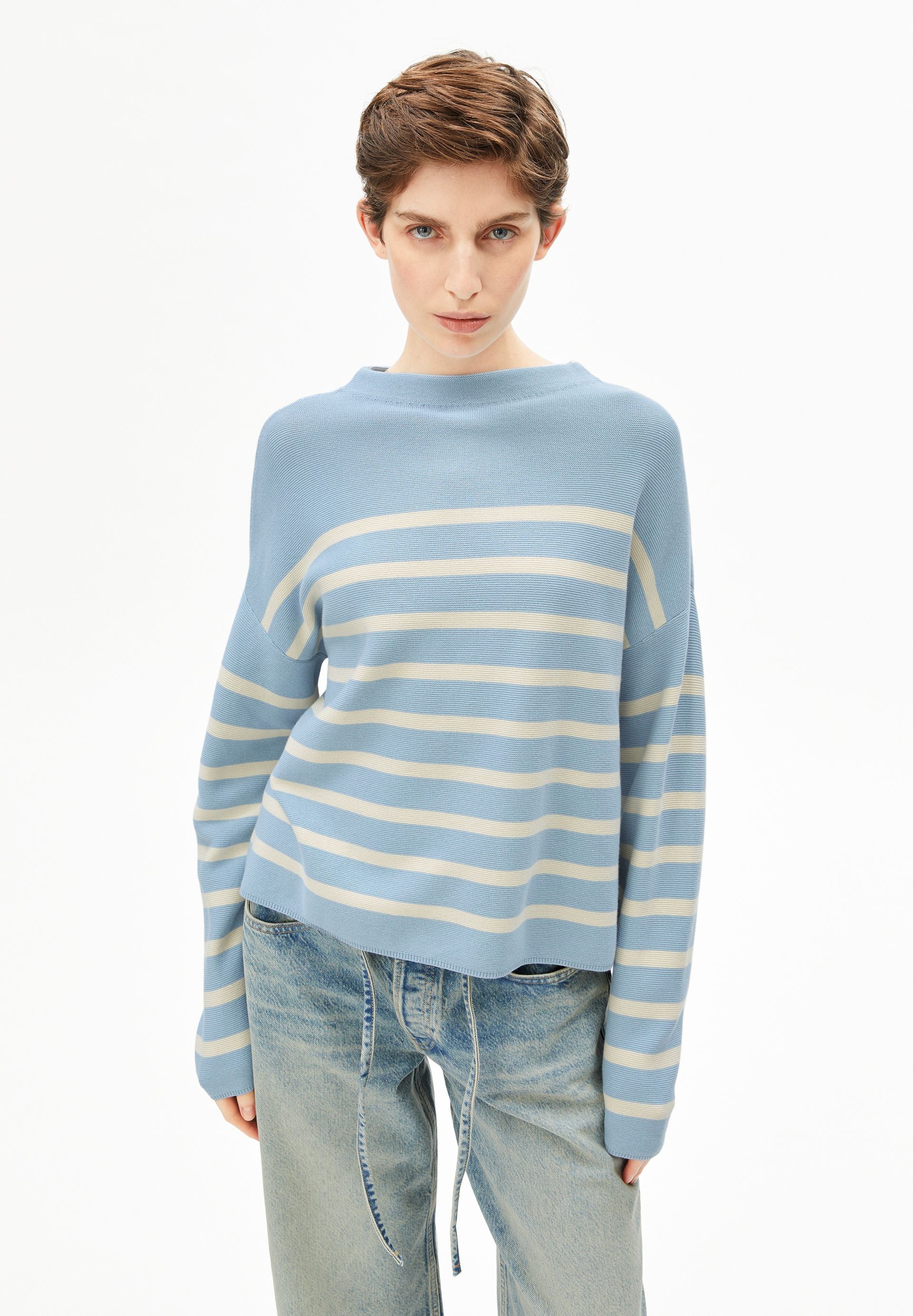 MERINAA STRIPES KNIT SWEATER - Image 3
