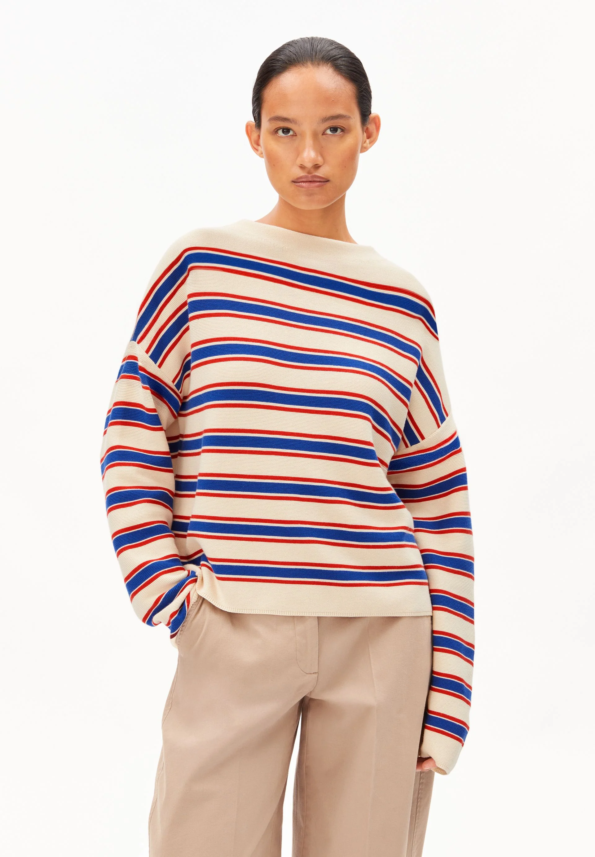 MERINAA STRIPES KNIT SWEATER - Image 2