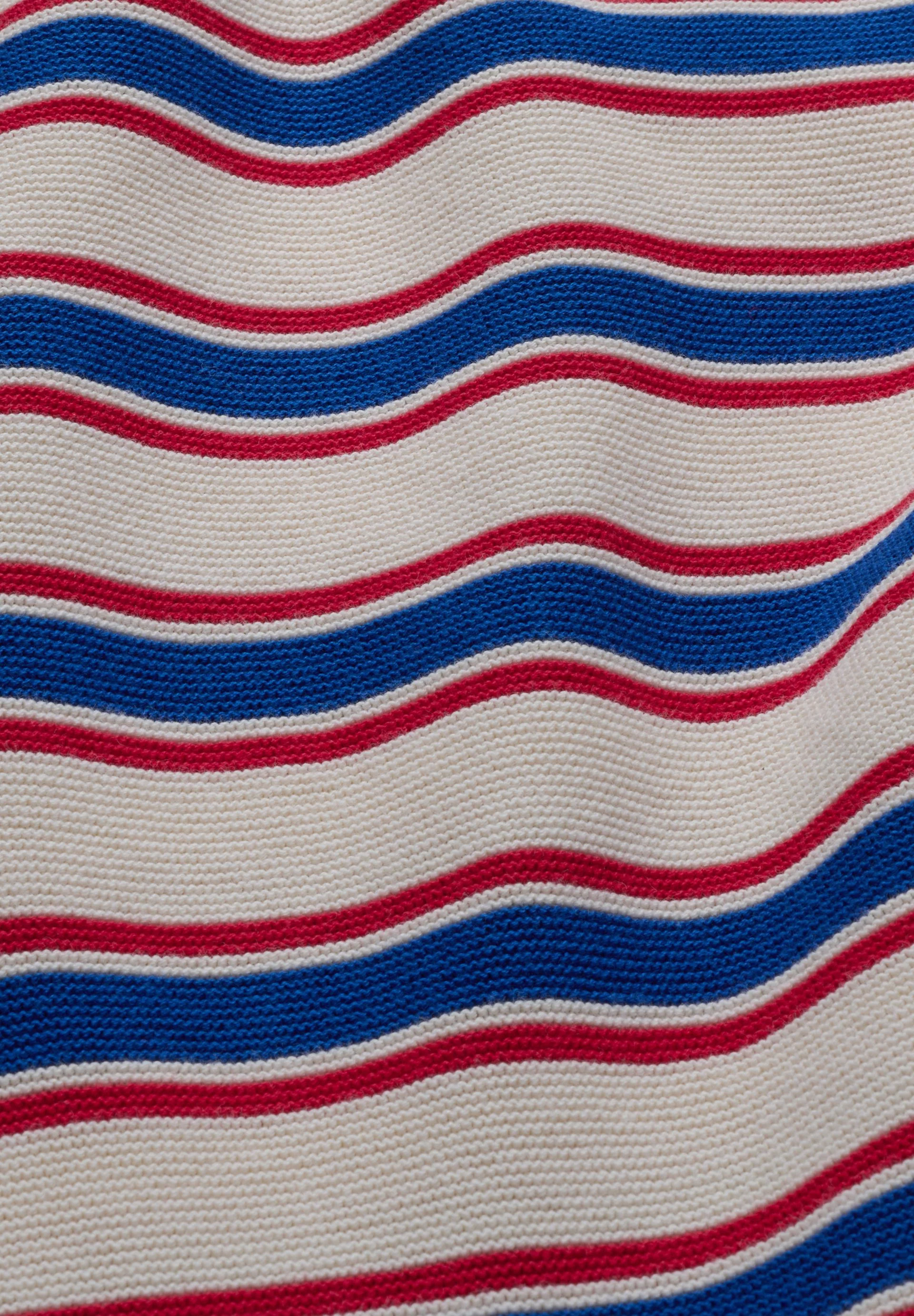MERINAA GESTREIFTER STRICKPULLOVER | oatmilk-mars red-dynamo blue - Image 6