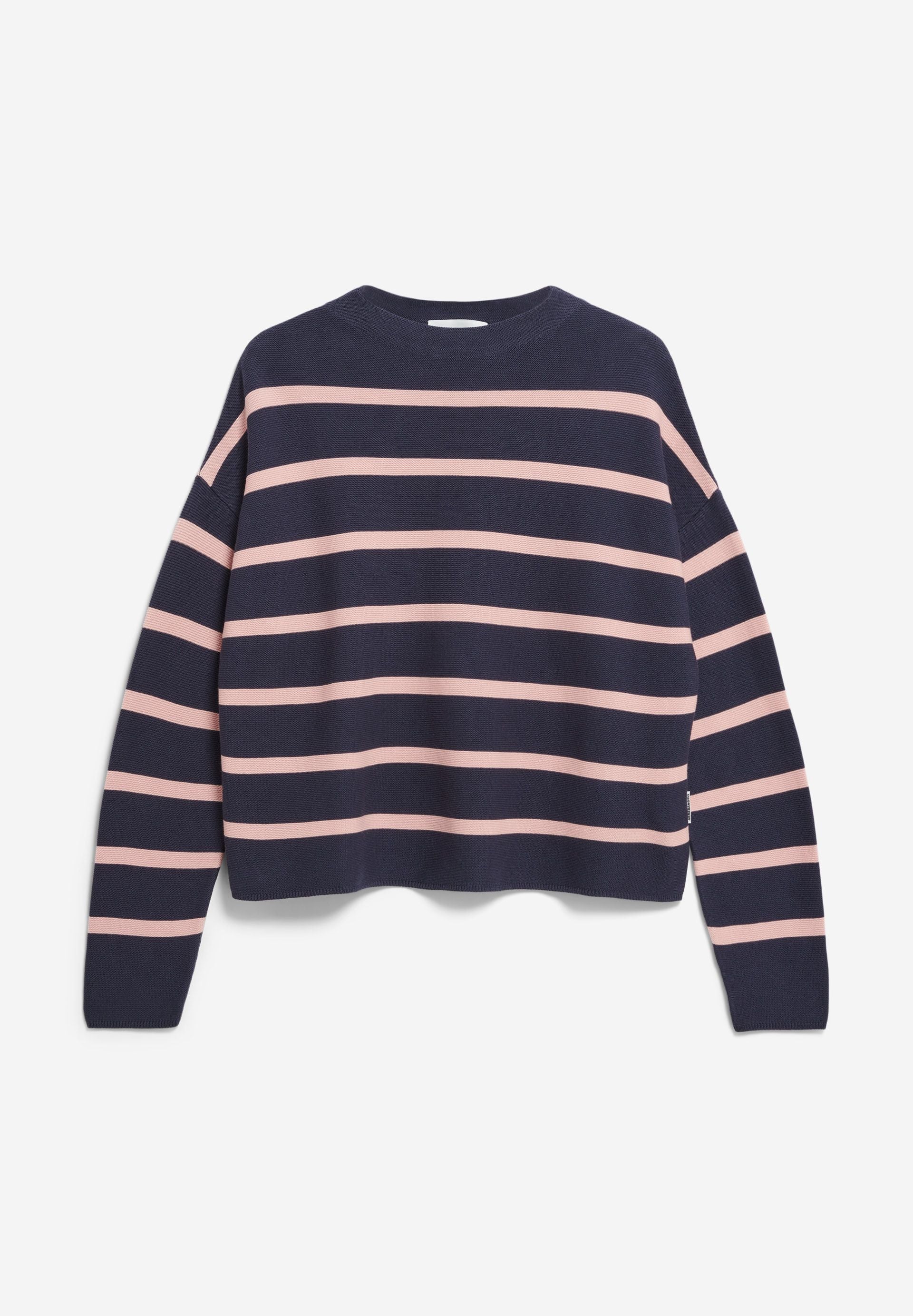 MERINAA STRIPES STRICKPULLOVER | moonlight gray-rosalilly - Image 6