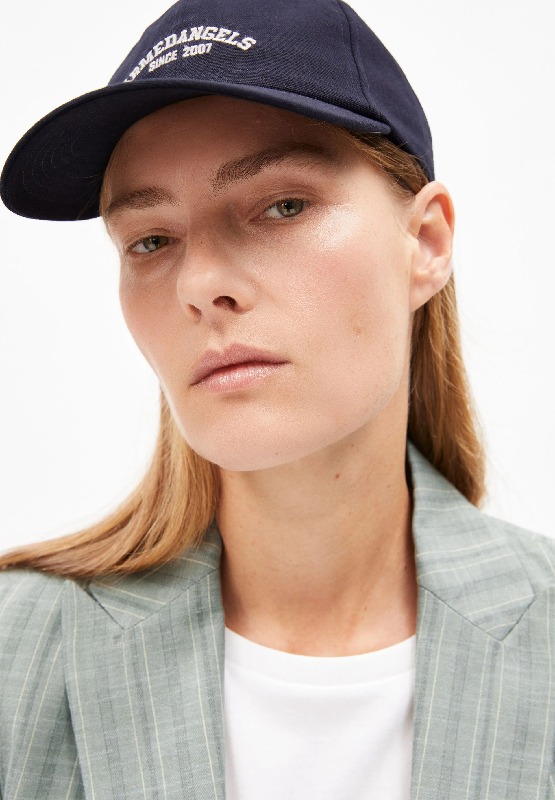 GESTREIFTER MIKULAA BLAZER | seagreen-light oatmilk - Image 3
