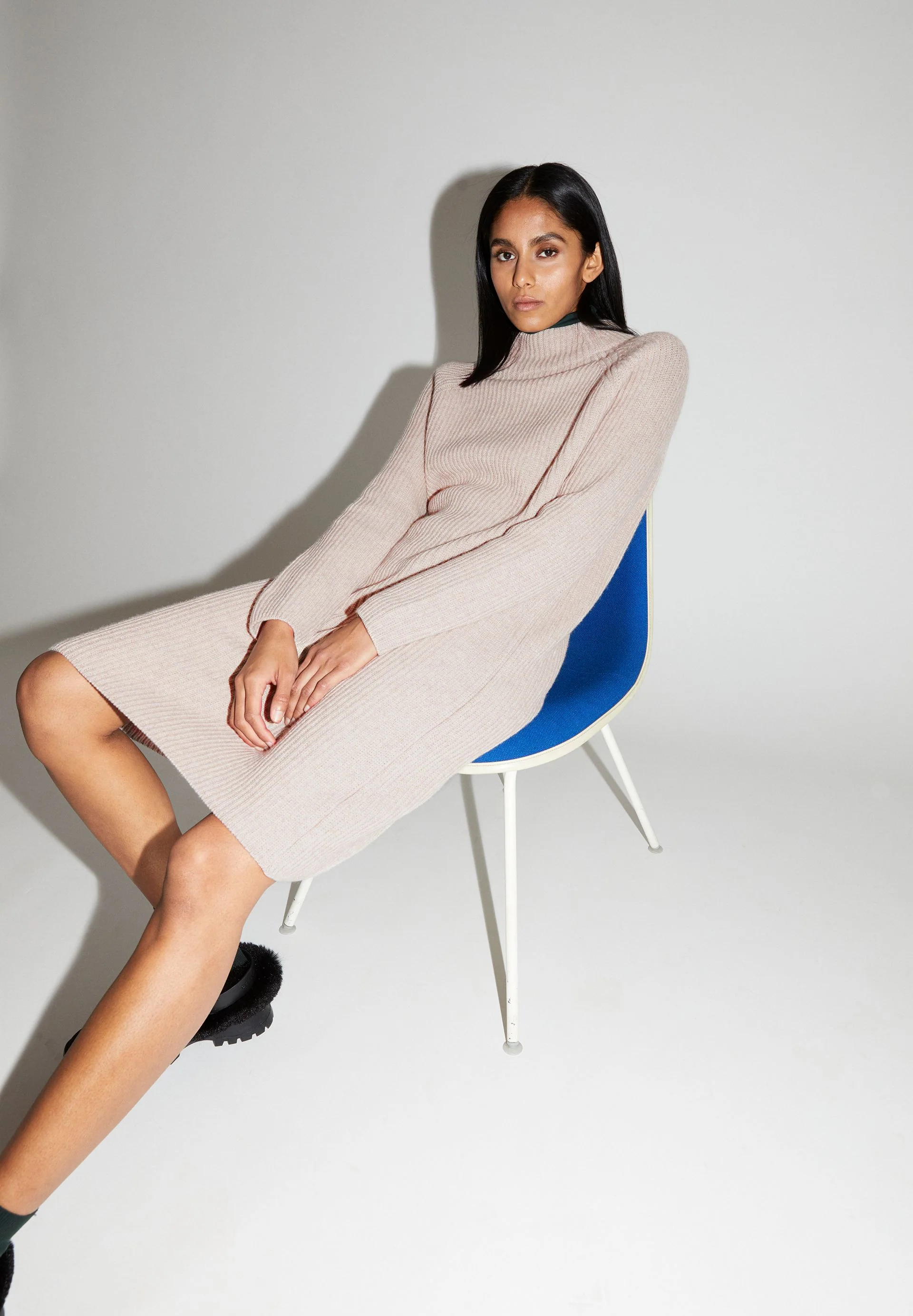 MILLAANA KLEID | light caramel melange - Image 4