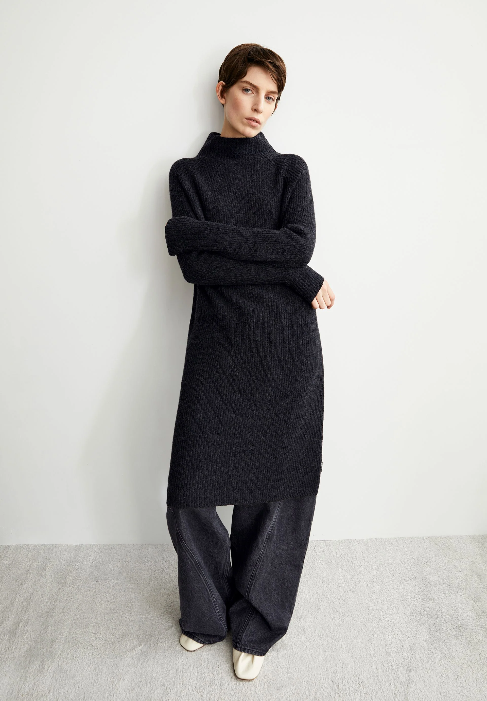 MILLAANA KLEID | steel melange - Image 4