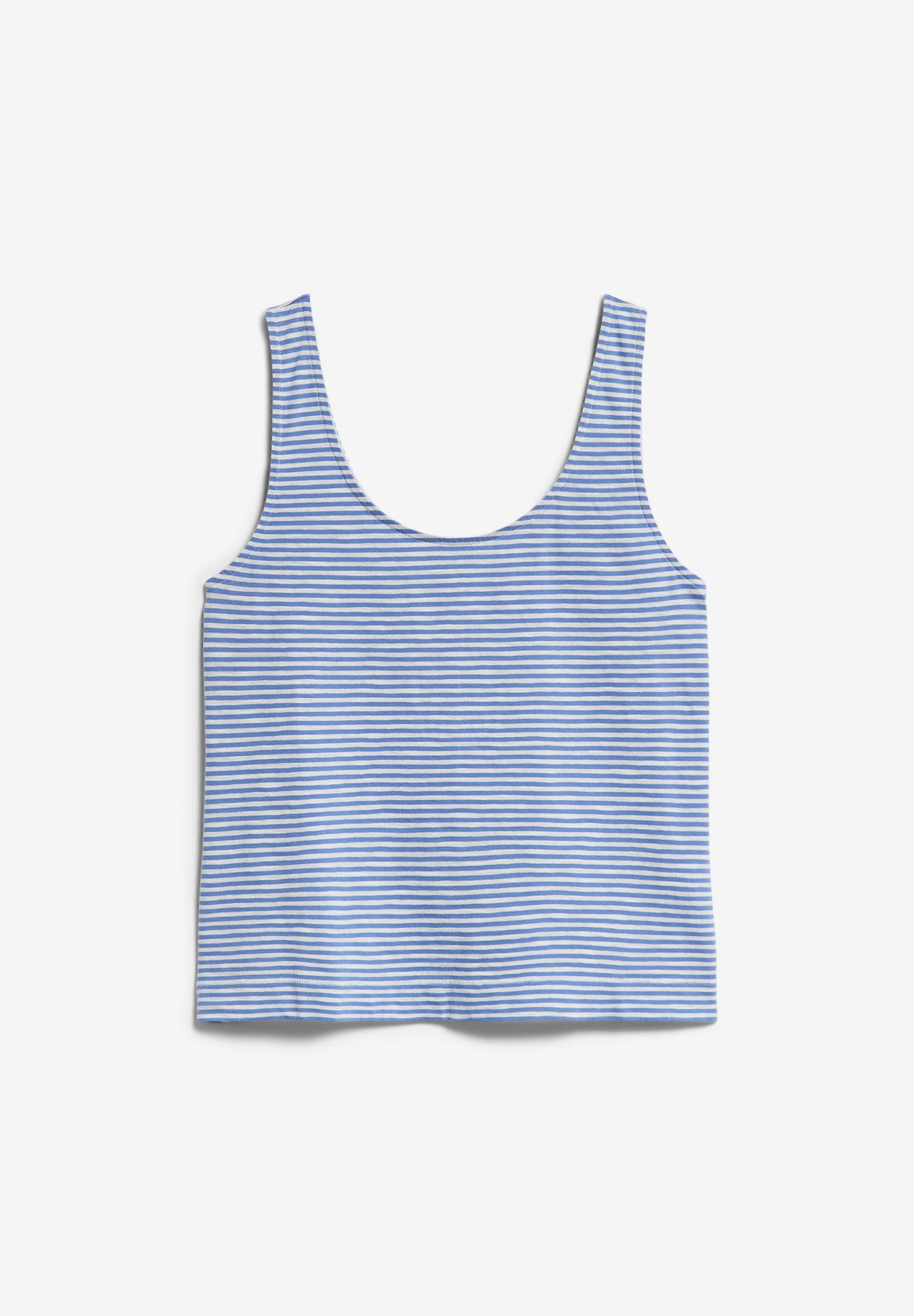 MINAAMI LITA TOP | blue bloom-oatmilk - Image 6