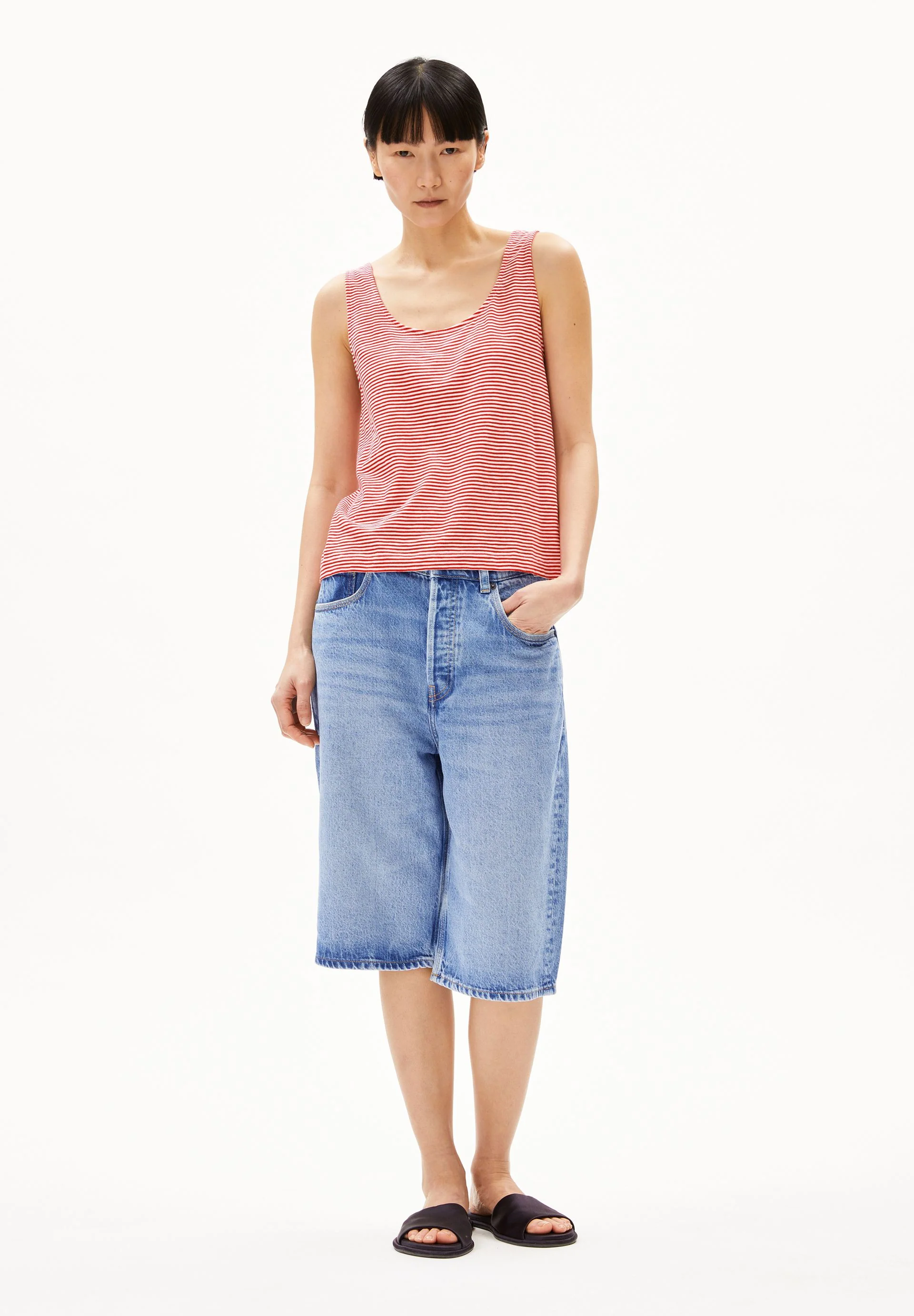 MINAAMI LITA TOP | oatmilk-coral blush - Image 5
