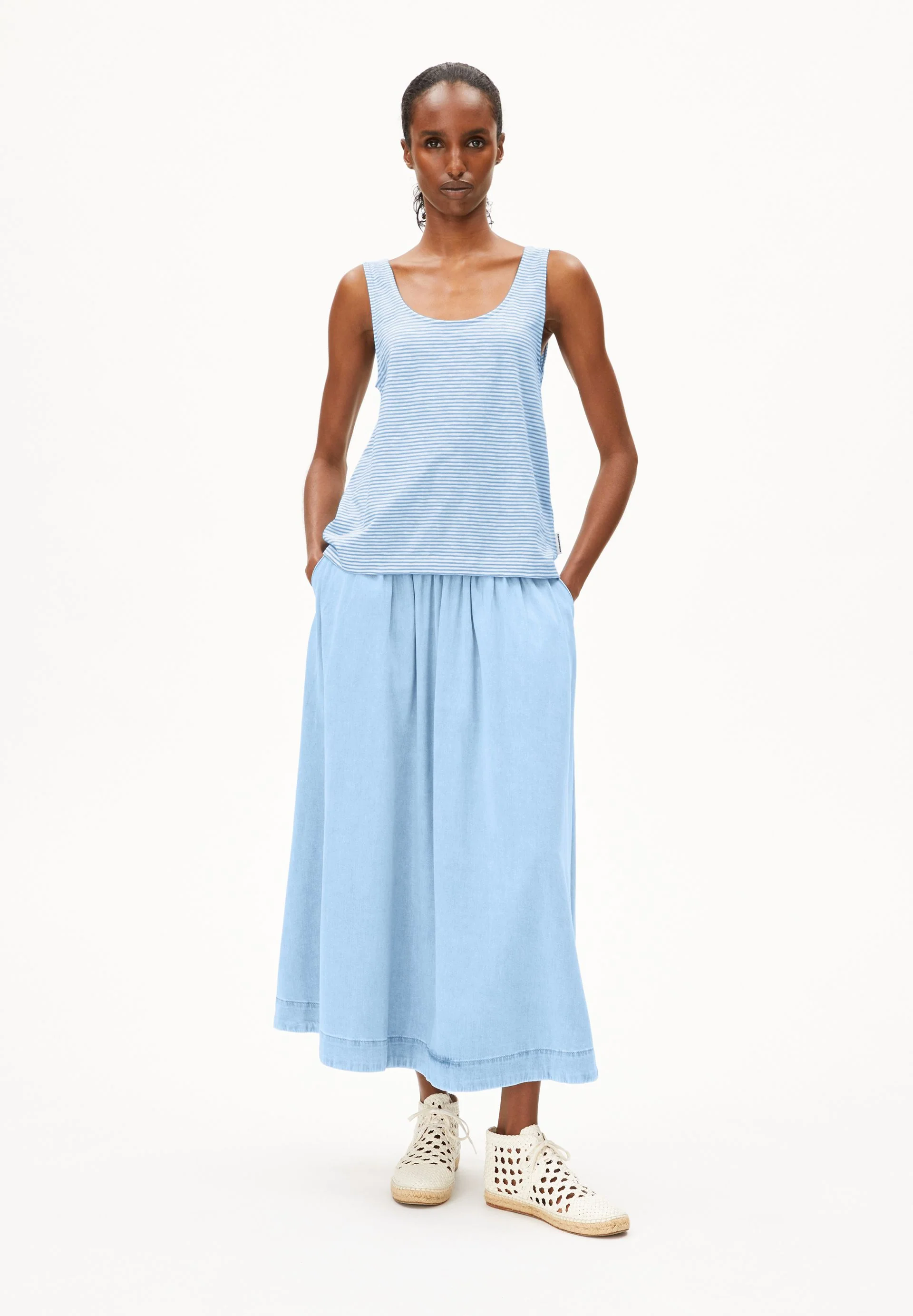 MINAAMI LITA TOP | oatmilk-silky blue - Image 5