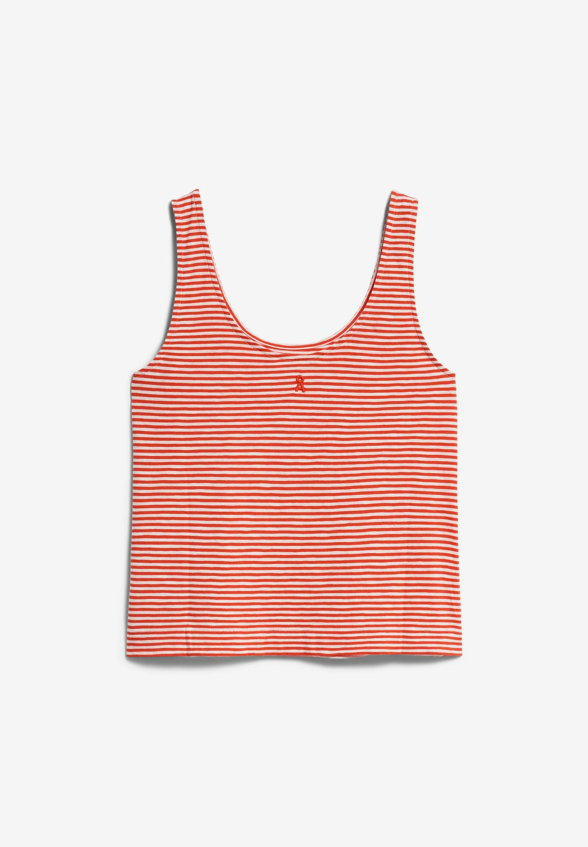 MINAAMI LITA TOP | poppy red-oatmilk - Image 7