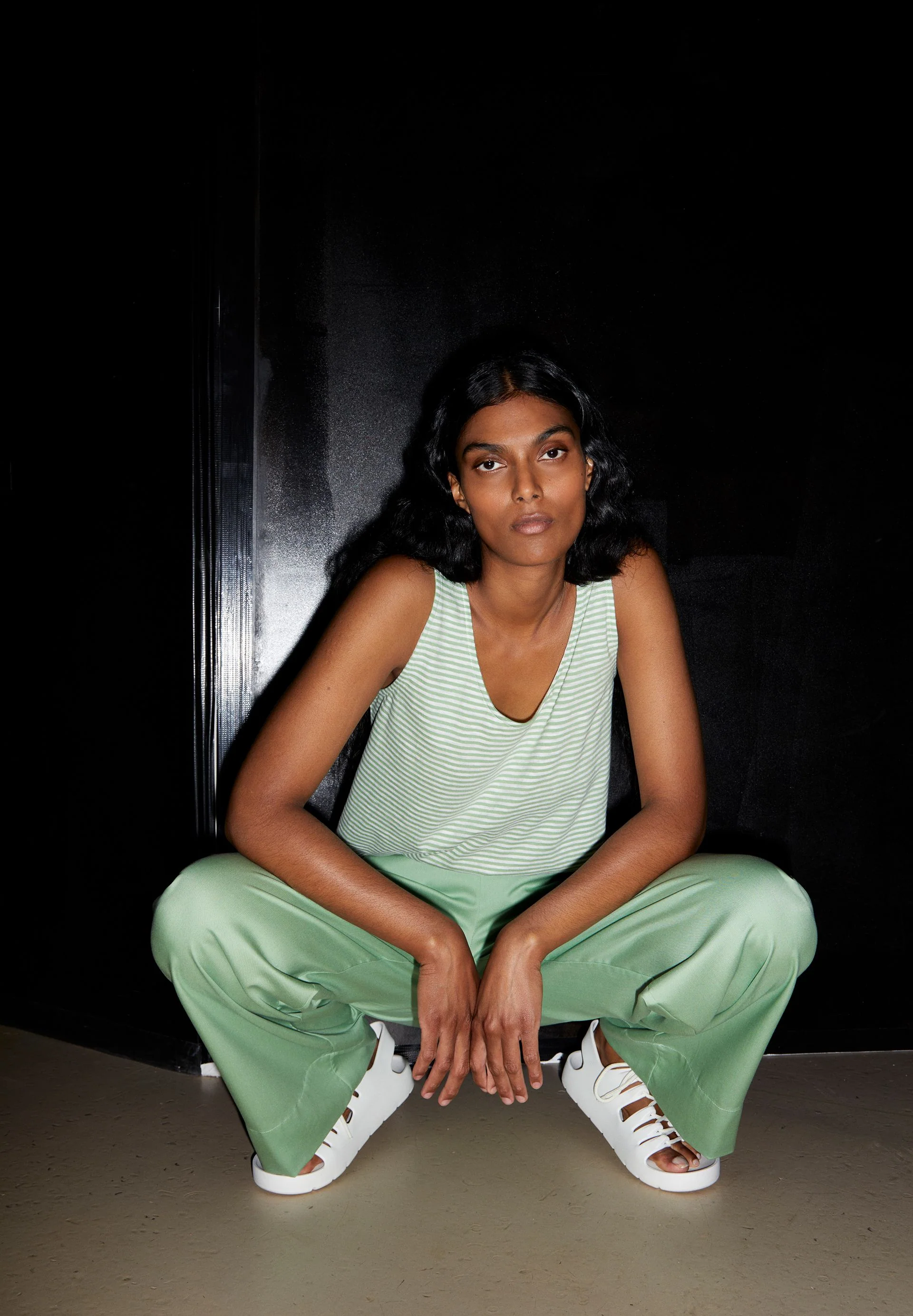 MINAAMI LITA TOP | smith green-oatmilk - Image 4